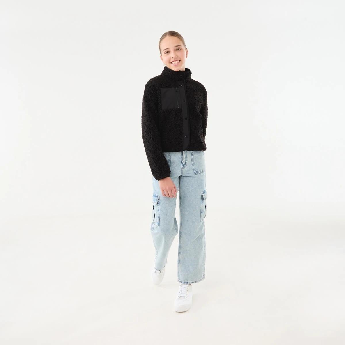 7 Teddy Fleece Jacket Black, 7 of 10