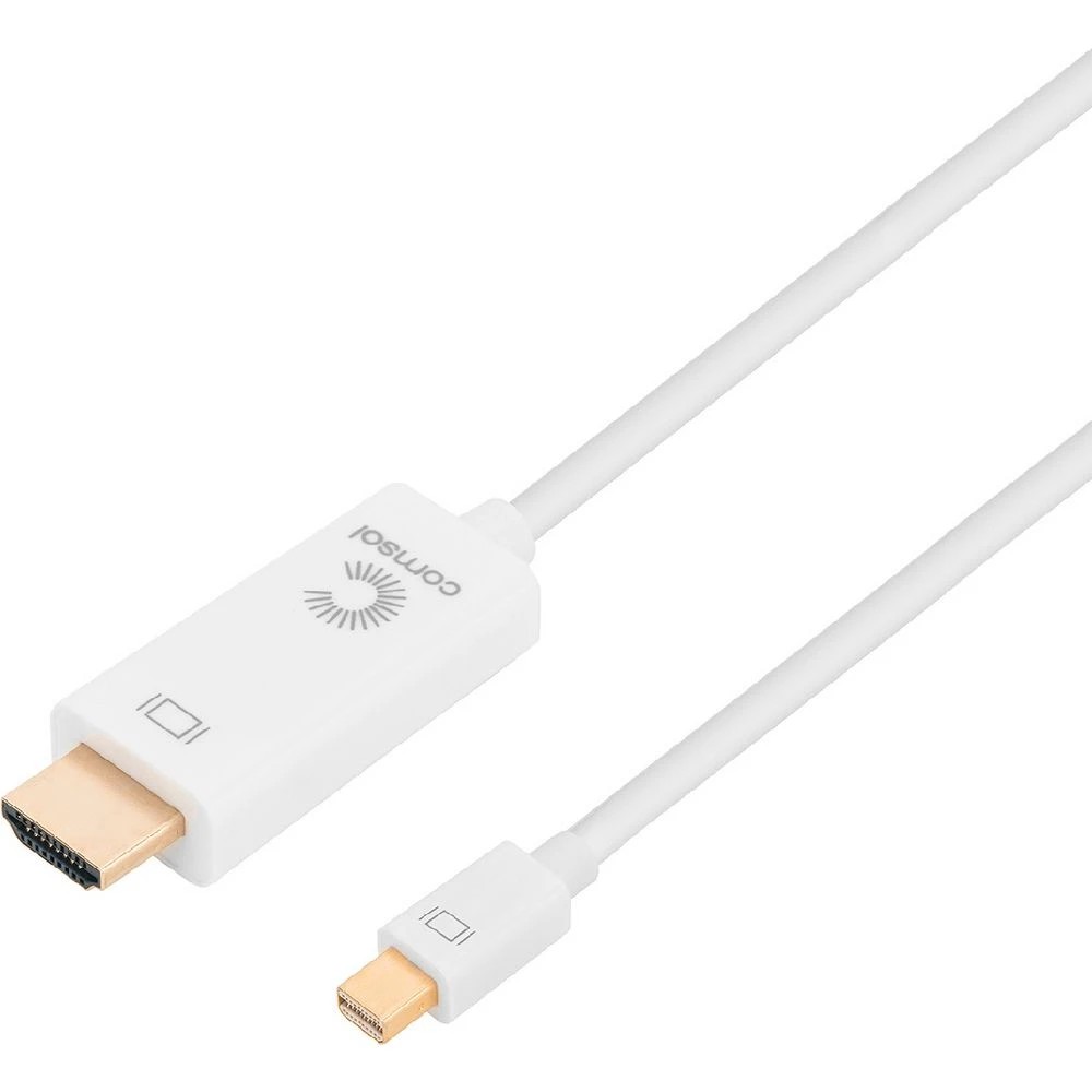 1 Comsol Male Mini DisplayPort to Male HDMI Cable 2m, 1 of 3