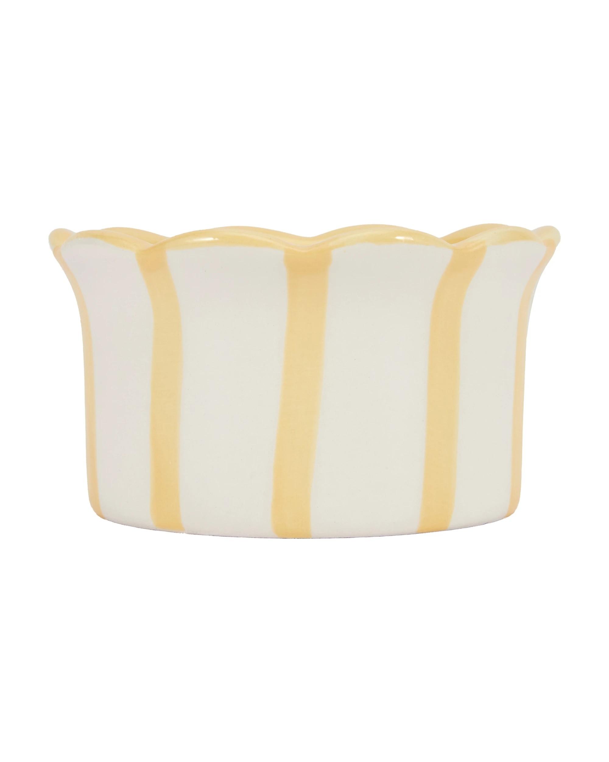 1 Golden Hour Stripe Ceramic Candle, 1 of 5