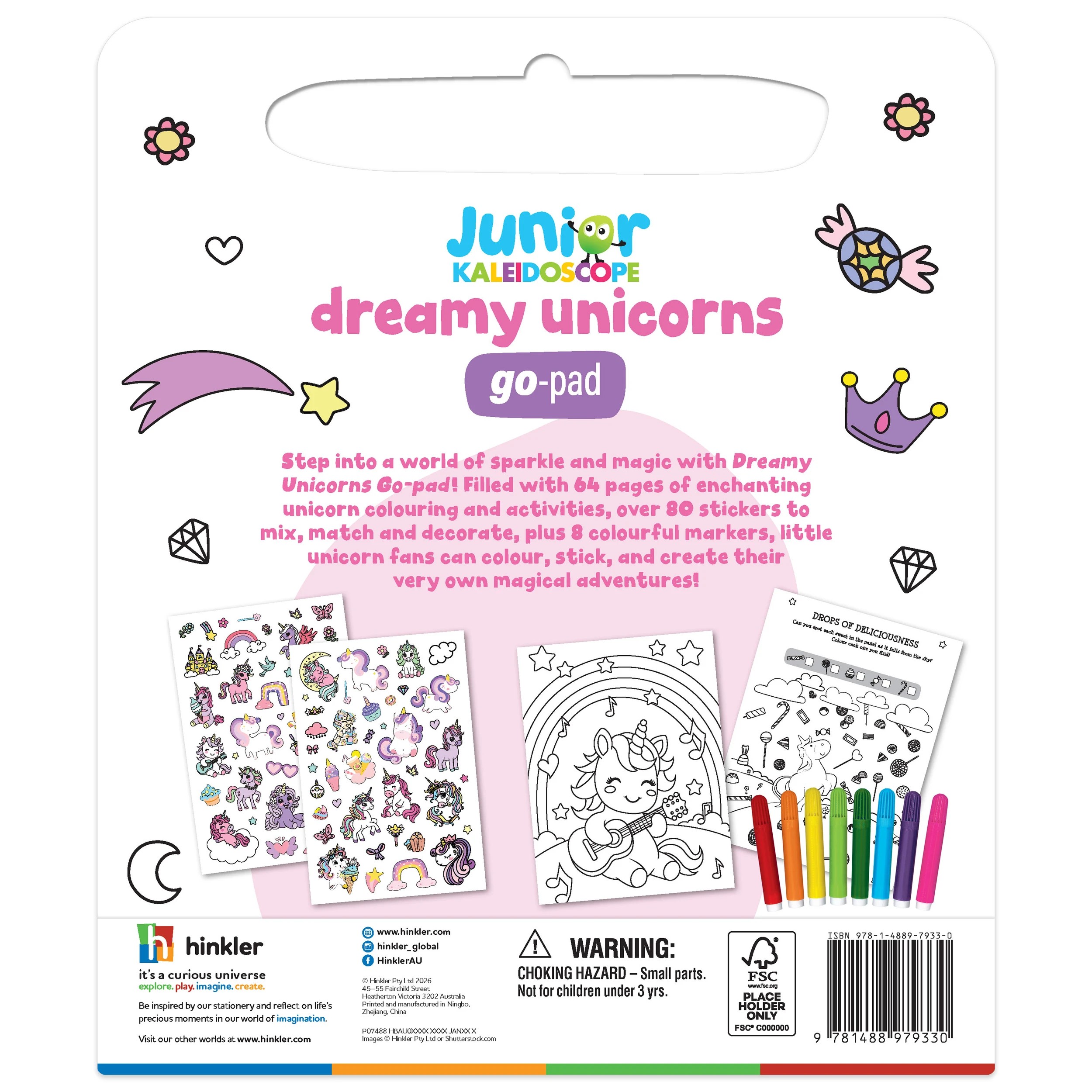 2 Junior Kaleidoscope Dreamy Unicorn Go Pad - Book, 2 of 5