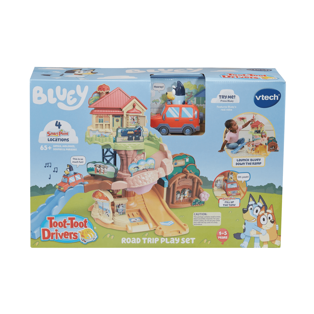 1 VTech Bluey Toot-Toot Drivers Road Trip Playset, 1 of 5