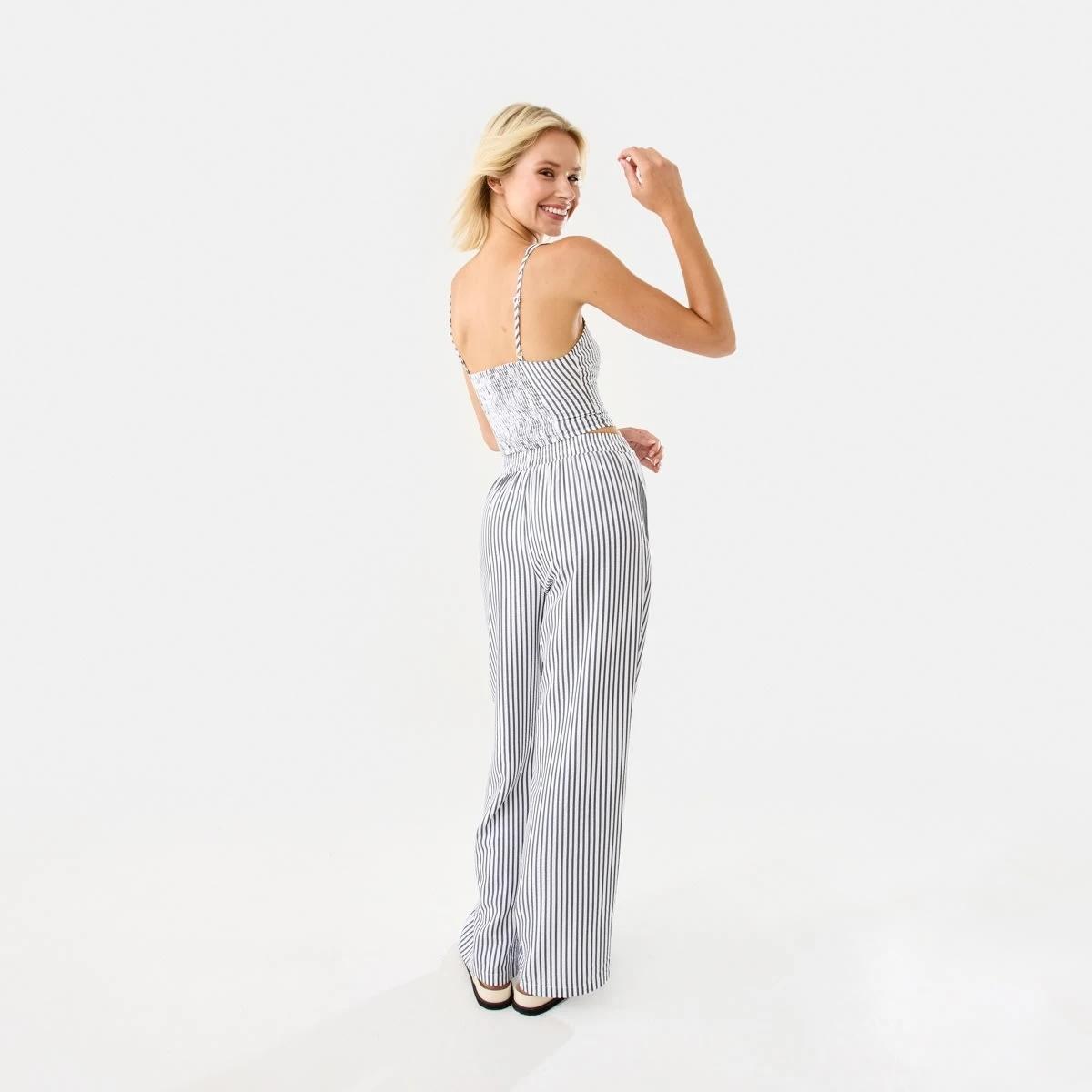 4 Relaxed Pants Navy Strp, 4 of 8