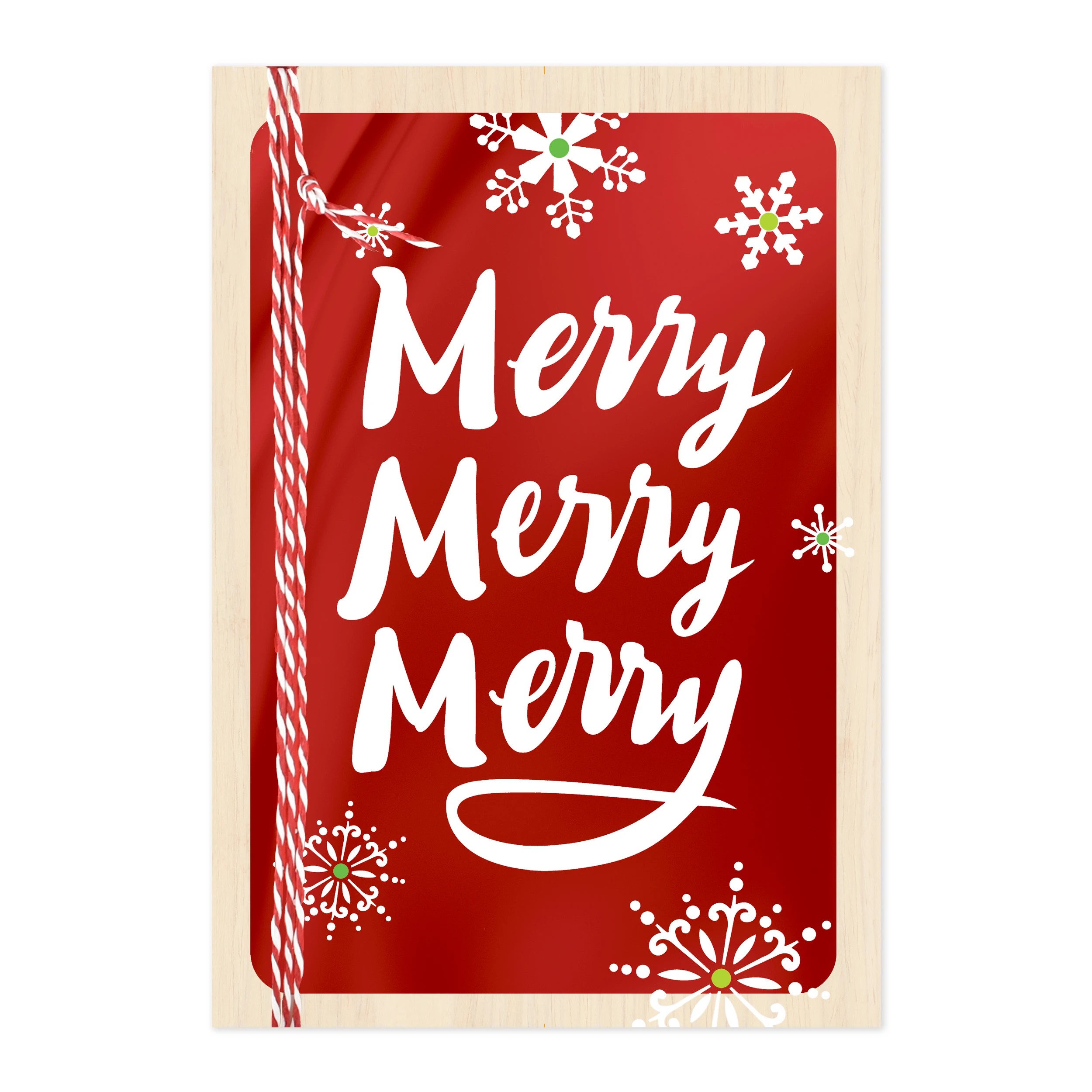 3 Hallmark Christmas Card - Merry Merry Merry, 3 of 4