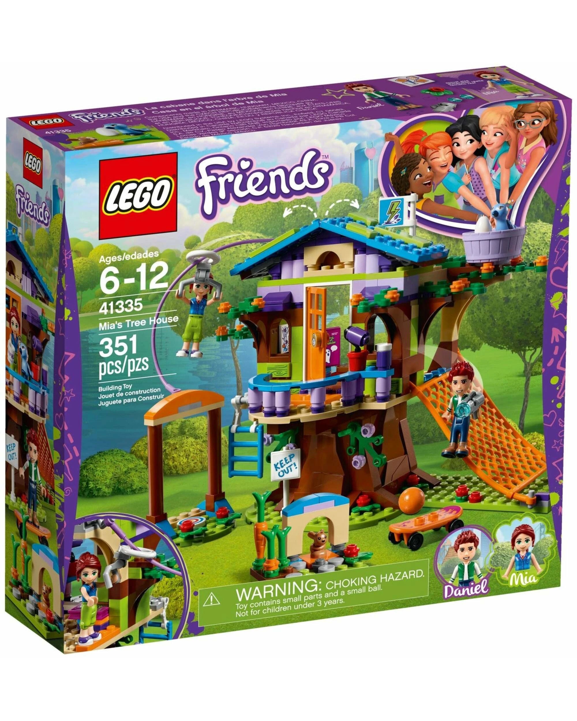1 LEGO 41335 Mia's Tree House Playset with Bunny House & Zip Line, 1 of 5