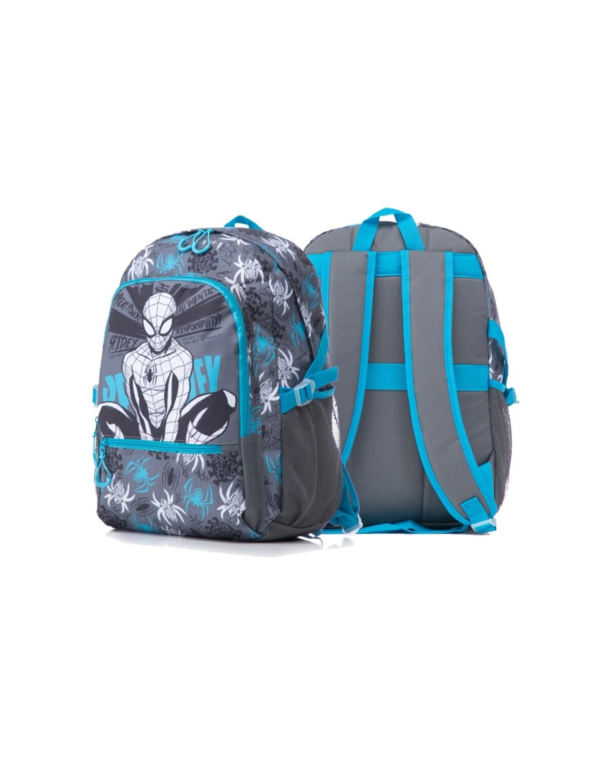 2 Spiderman Backpack Kids School Bag Mesh Pockets Padded Straps 44x20x30cm - Multi, 2 of 4