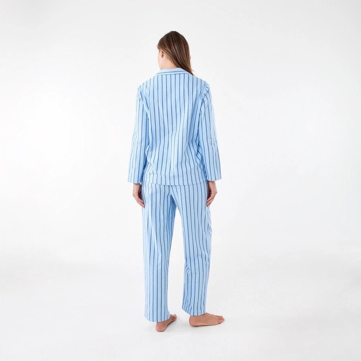 3 Family Matching Printed Flannel Pyjama Set Chm Stripe, 3 of 7