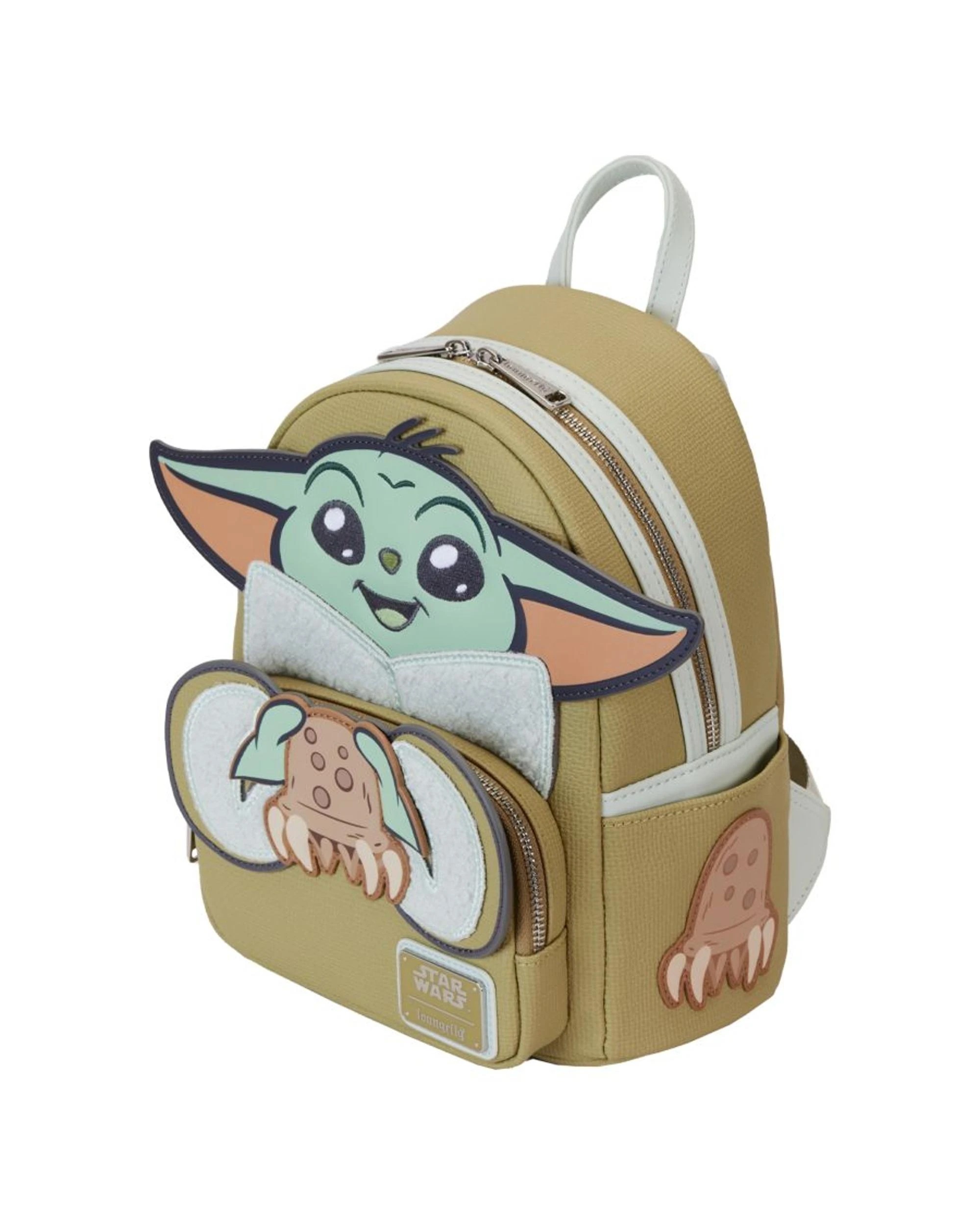 3 Loungefly Star Wars The Mandalorian Grogu and Crabbies Cosplay Mini Backpack, 3 of 6