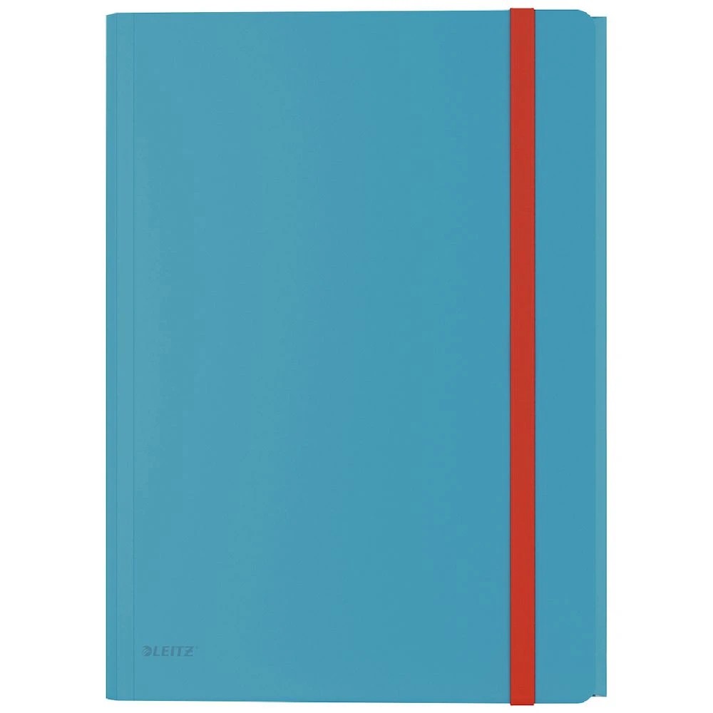 1 Leitz Cosy A4 3-Flap Folder with Pocket Blue, 1 of 2