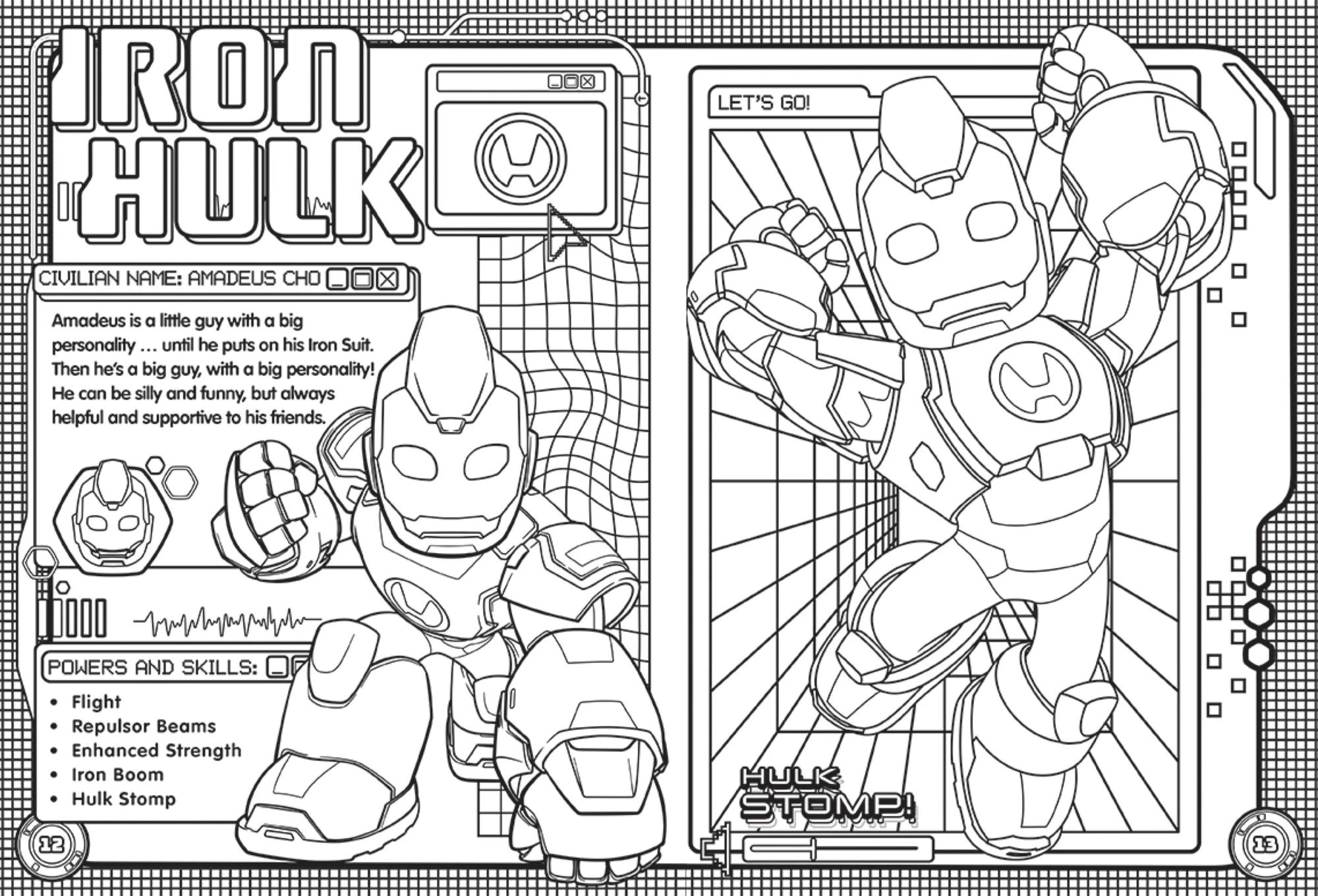 3 Disney Jr. Marvel Iron Man and His Awesome Friends Mega Colouring Book, 3 of 4