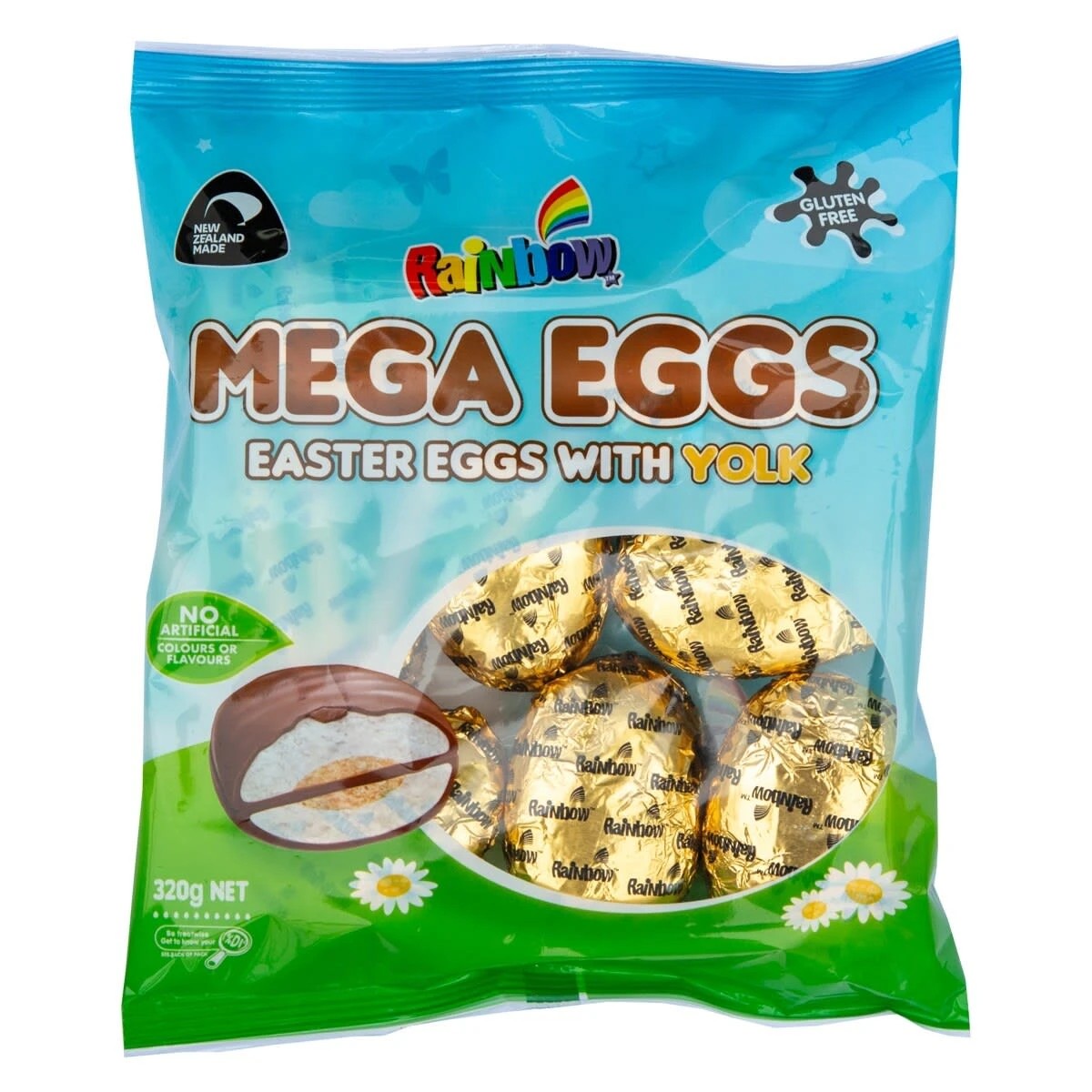 1 Rainbow Mega Easter Egg with Yolk 320g, 1 of 2
