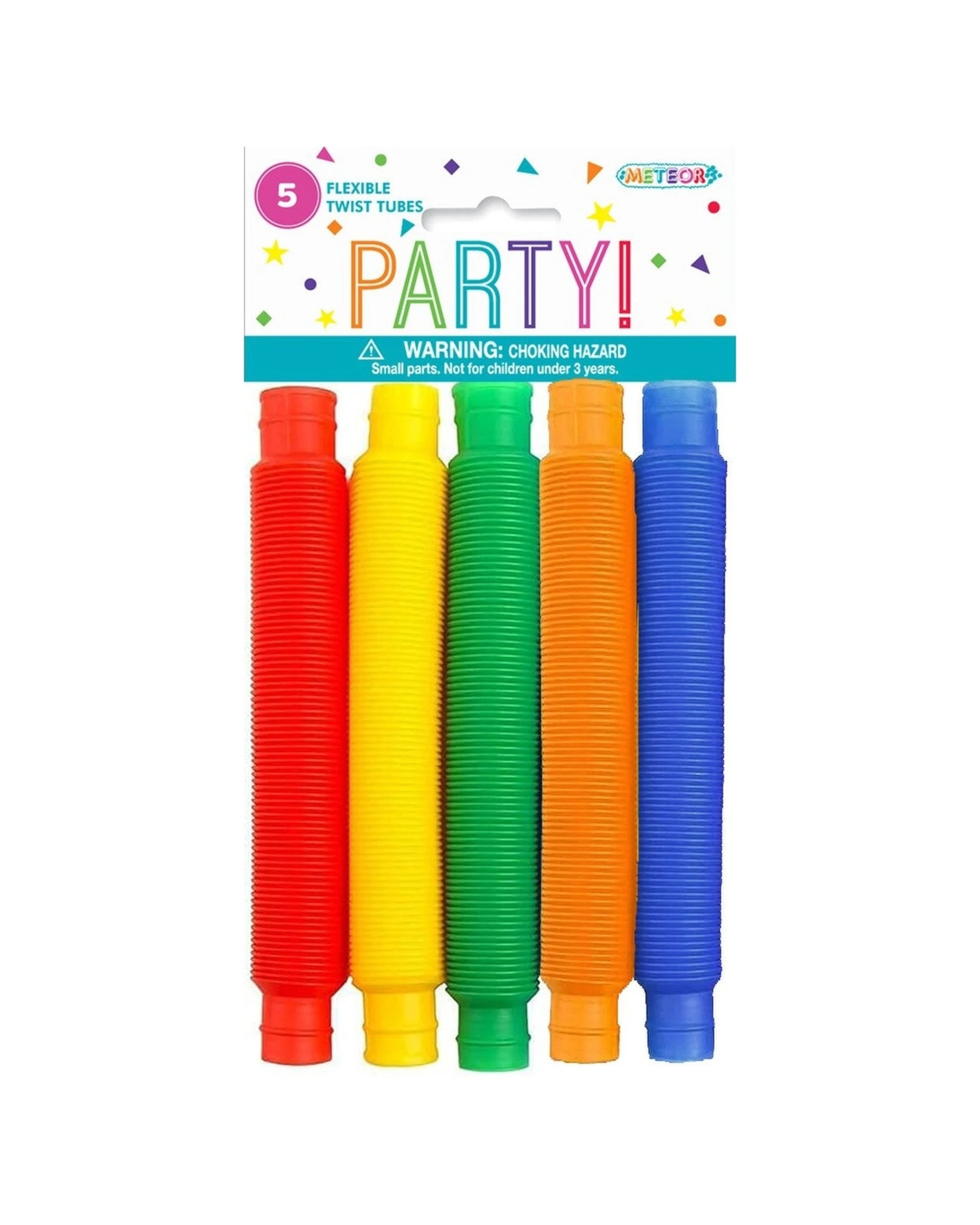 1 Meteor Party 5pk Favors Flexi Tubes Kids Supplies Pack - Multi, 1 of 1