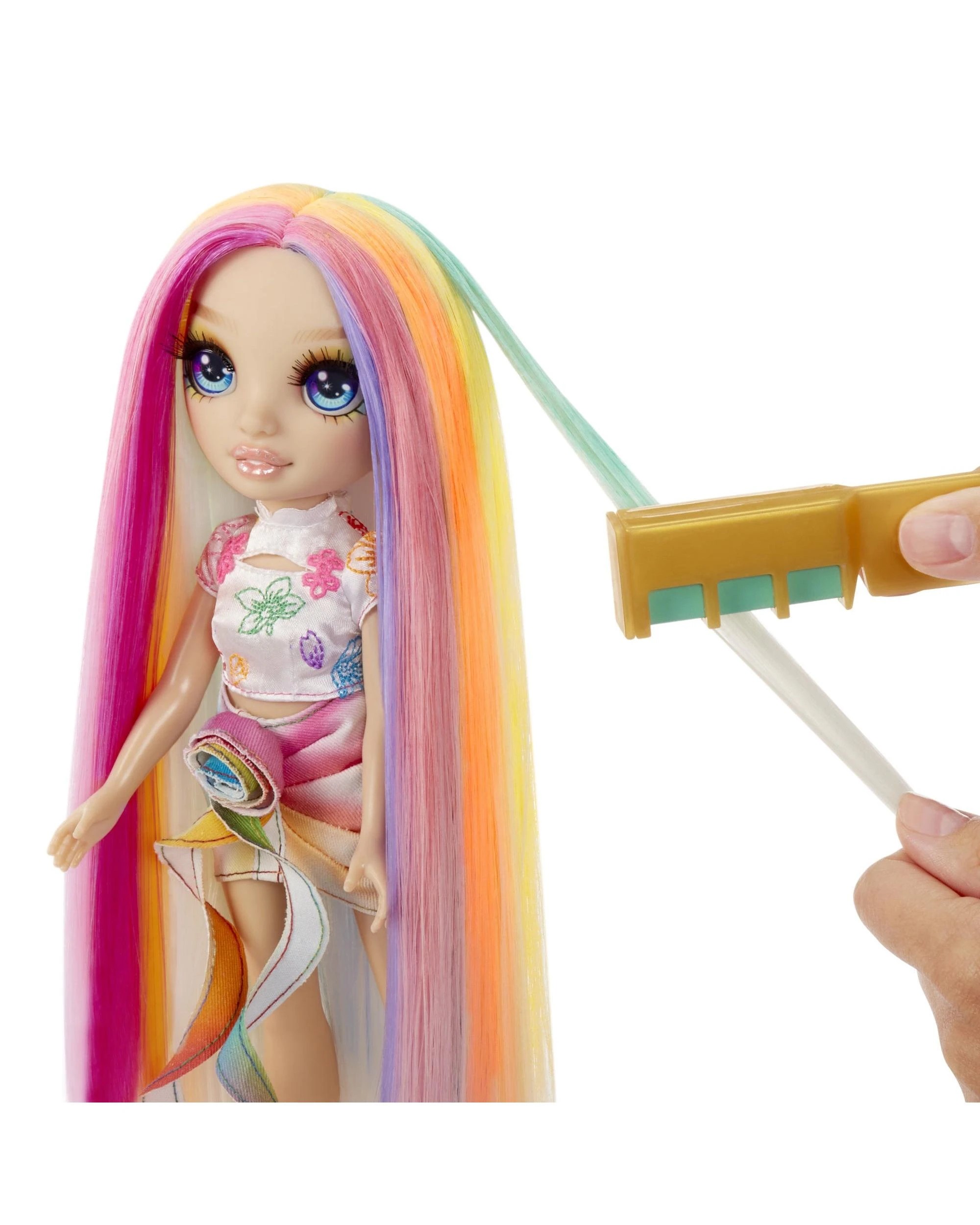 5 Rainbow High Hair Chalk and Style Amaya Raine Doll, 5 of 8