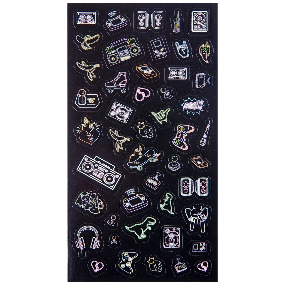 2 Learning Can Be Fun Retro Glow in the Dark Stickers, 2 of 3