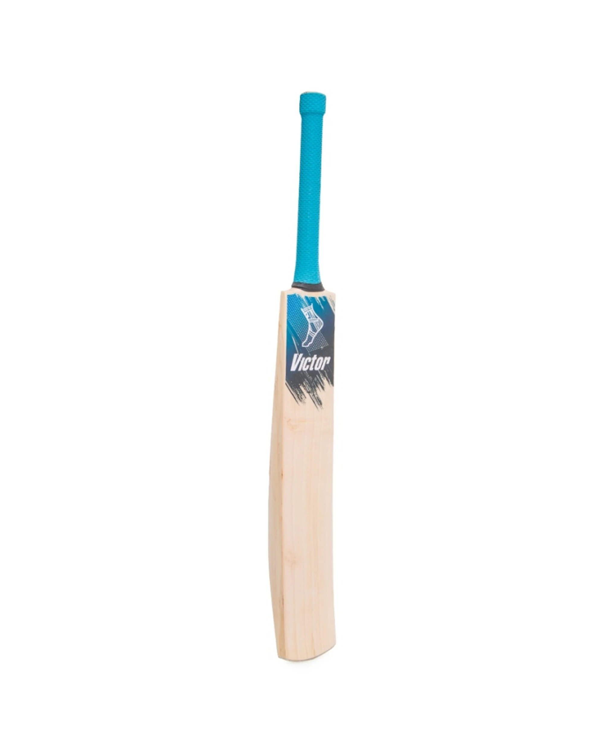 3 Victor Sports English Willow Club Level Cricket Bat Apex Grade 4 Short Hand - Blue, 3 of 7