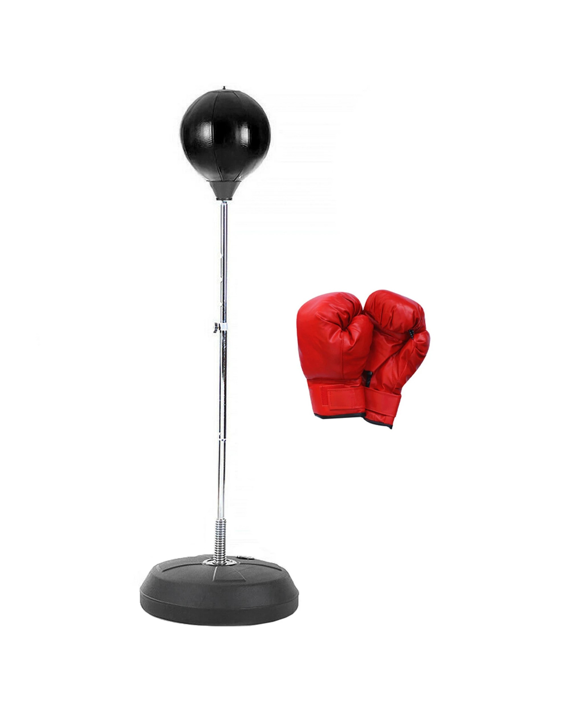 1 HACIENDA Boxing Set Punching Ball Stand Adjustable Gloves And Pump - Multi, 1 of 2