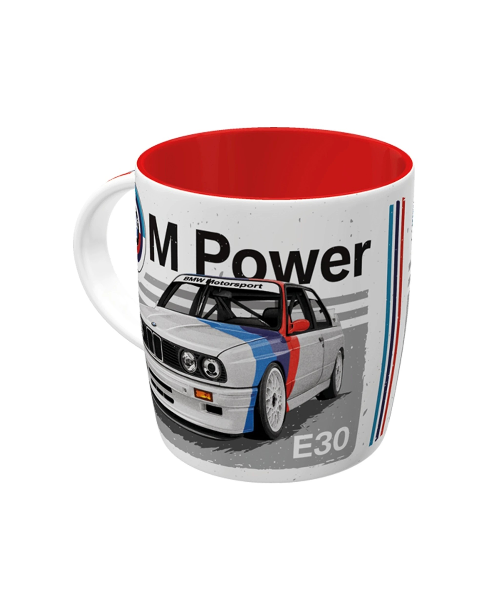 1 Nostalgic-Art Ceramic Mug 330ml Mug - BMW M Power Car - Multi, 1 of 5