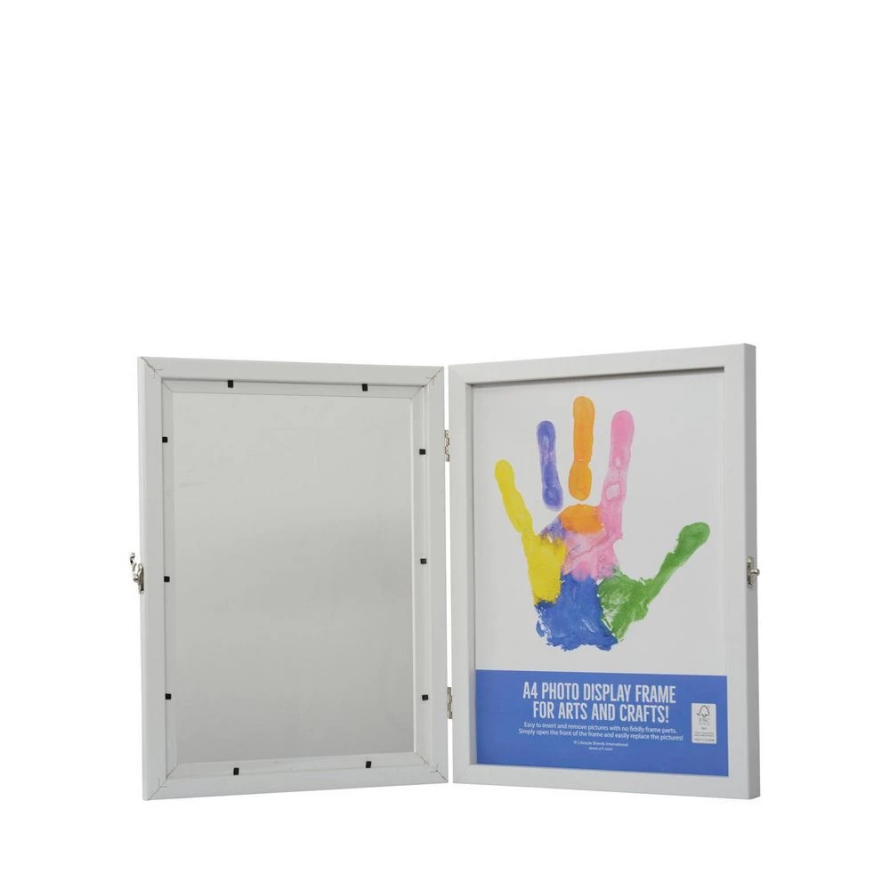 3 A4 Hinged Frame White, 3 of 4