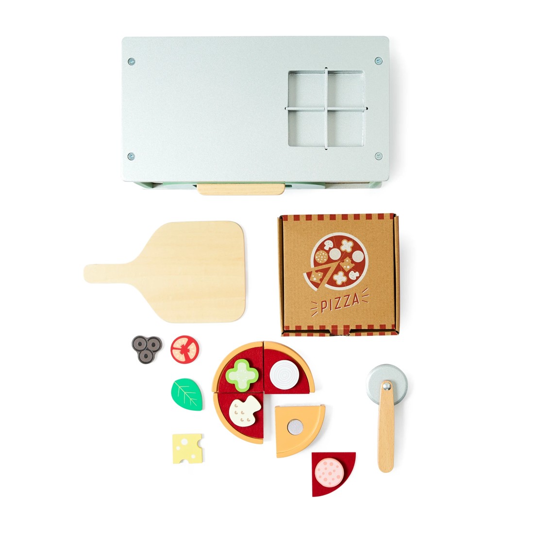 6 20 Piece Wooden Light and Sound Pizza Oven Set, 6 of 10