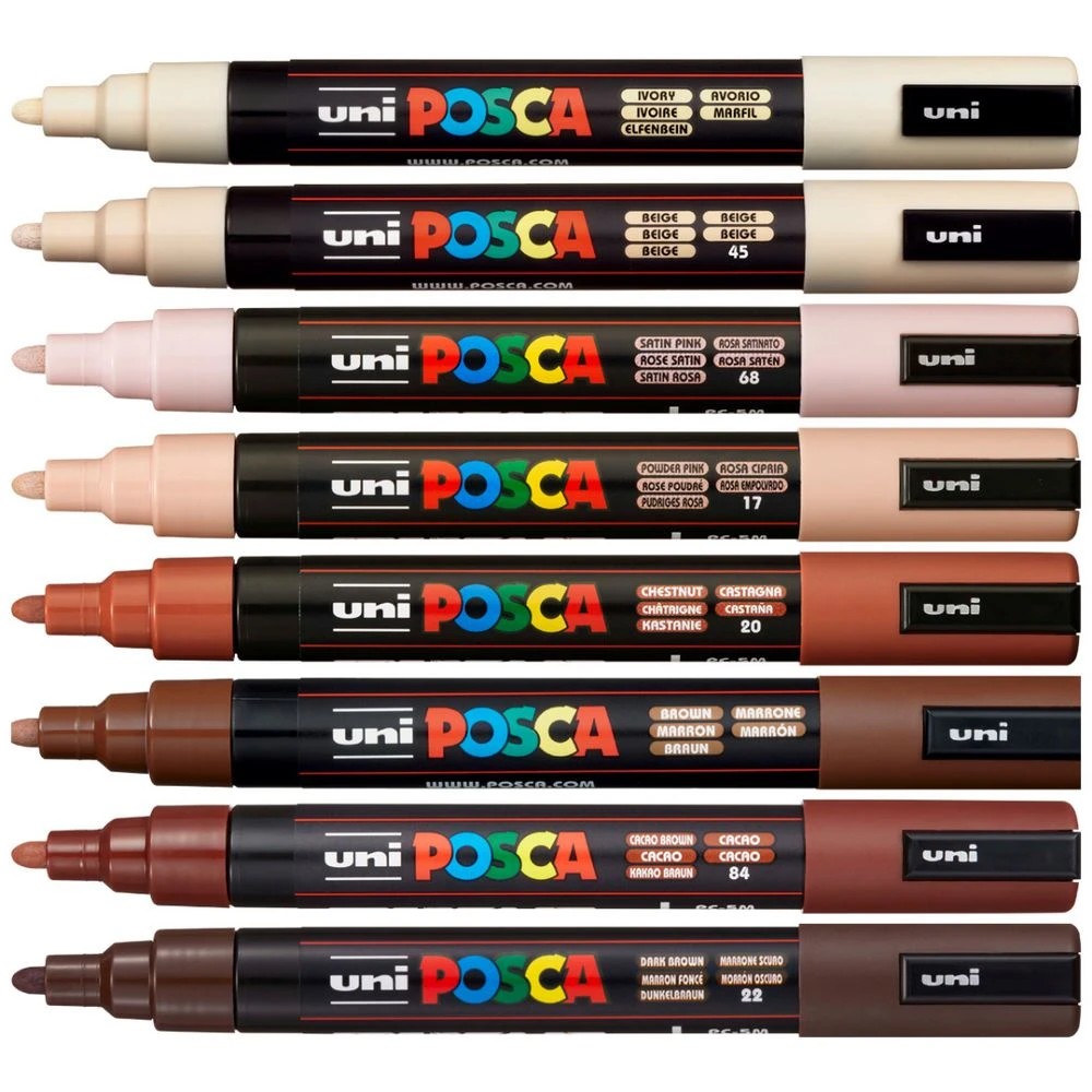 2 Posca PC-5M Paint Markers Portrait Colours 8 Pack, 2 of 10