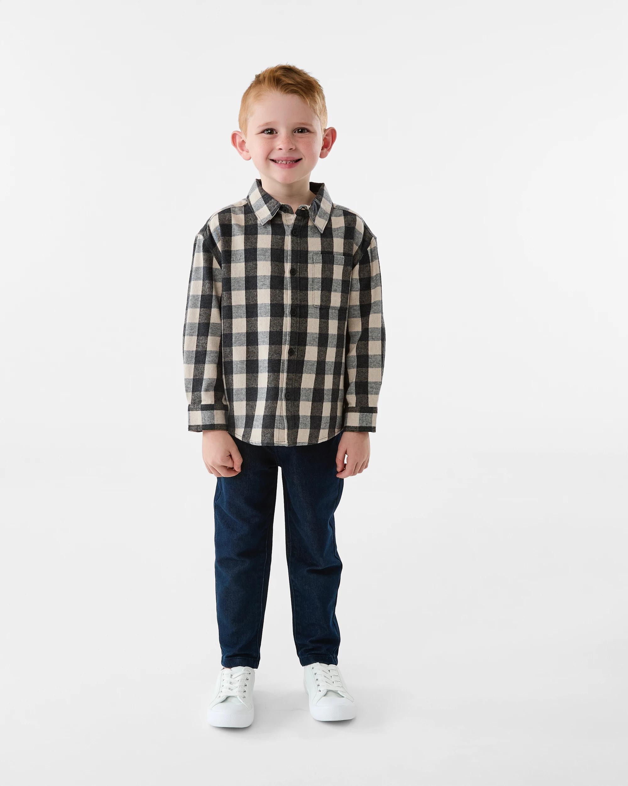 6 Yarn Dye Flannel Shirt Brn Checks, 6 of 7