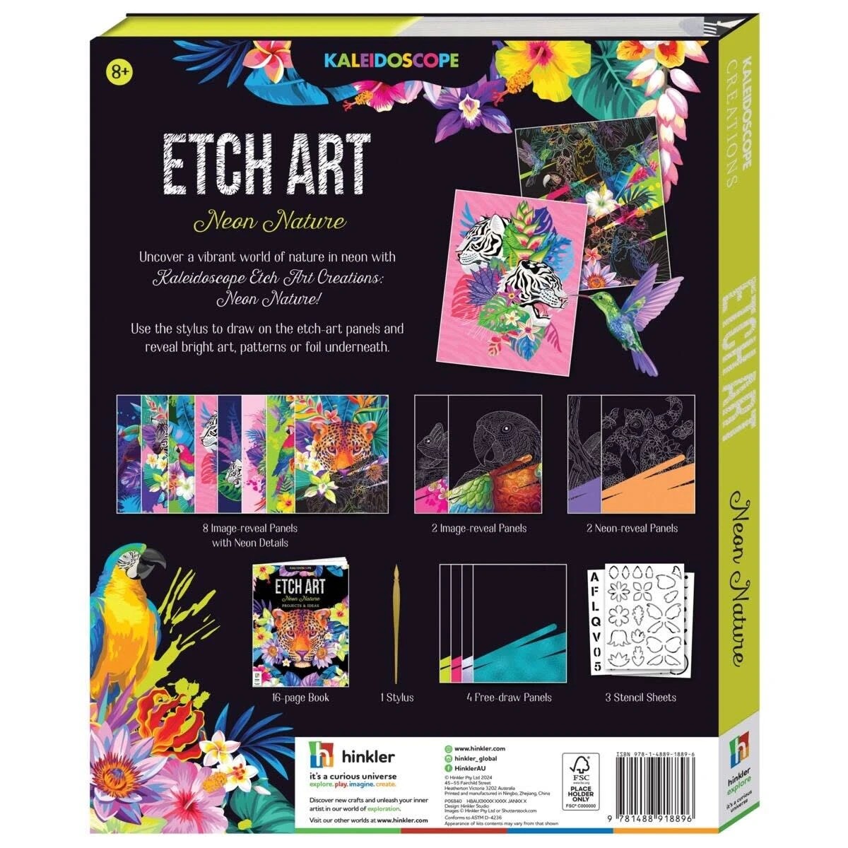 2 Kaleidoscope Etch Art Creations: Neon Nature - Book, 2 of 6