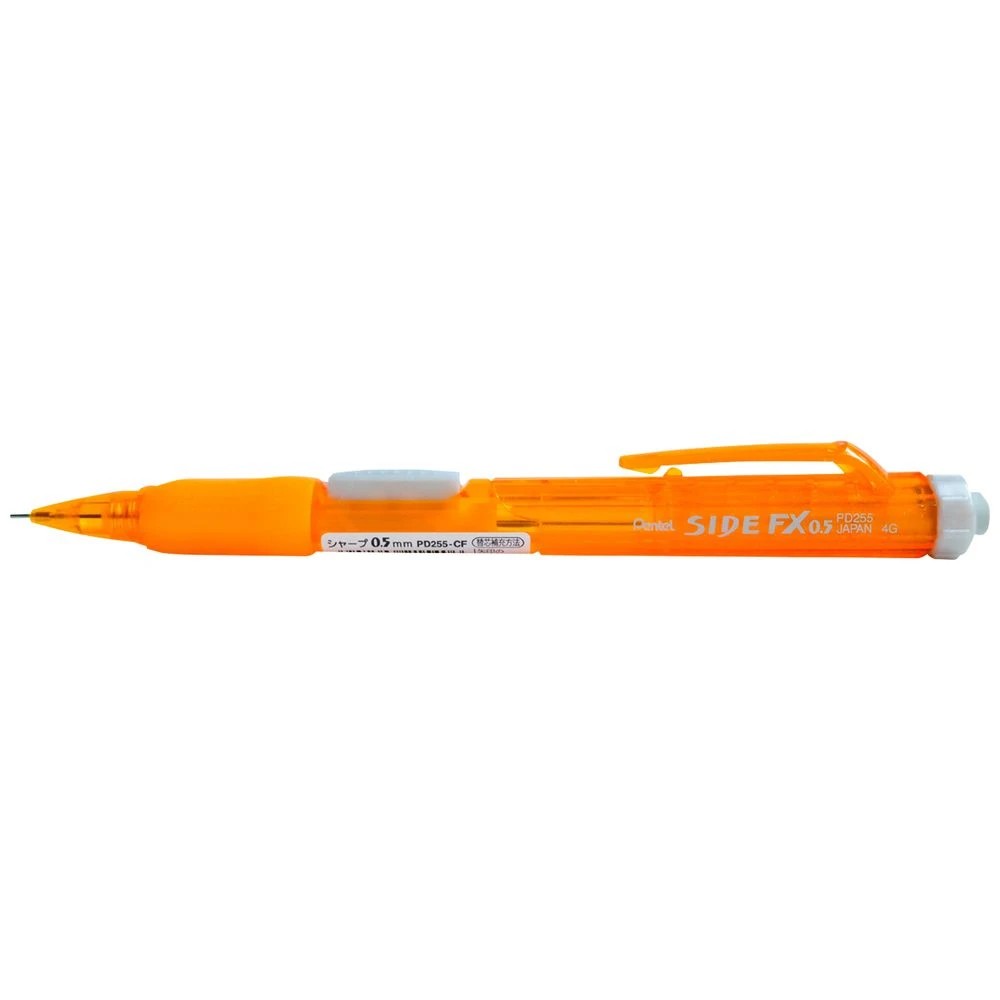 1 Pentel Side FX PD255 Mechanical Pencil 0.5mm Orange, 1 of 1