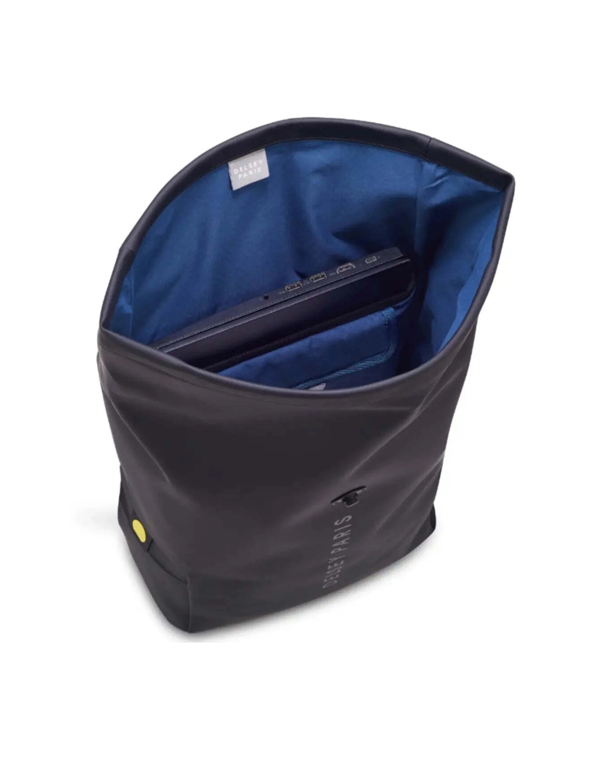 5 Delsey Turenne Soft Rolltop 15in Laptop Backpack RFID Data Protection Rollup - Black, 5 of 6