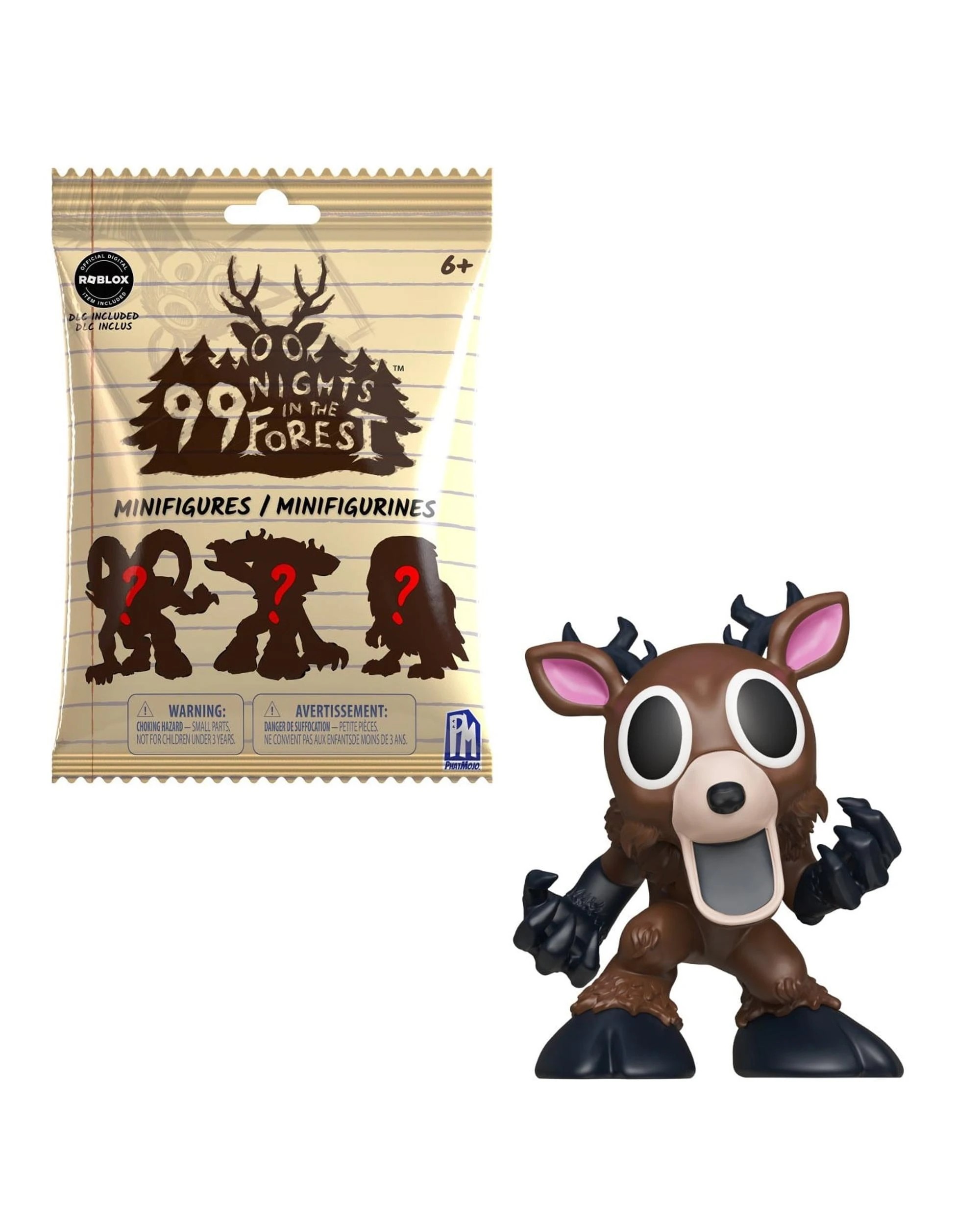 1 Roblox 99 Nights in the Forest Mystery Minifigure Blind Box, 1 of 7
