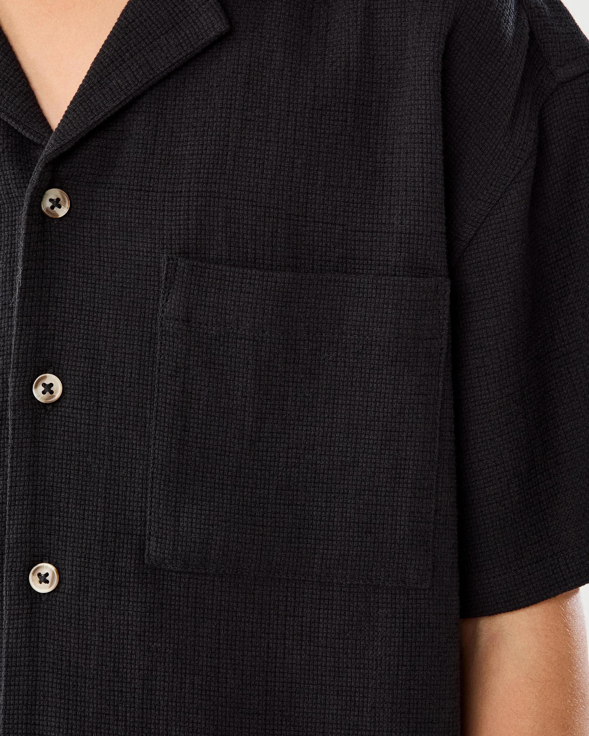 5 Short Sleeve Knit Shirt Black, 5 of 9