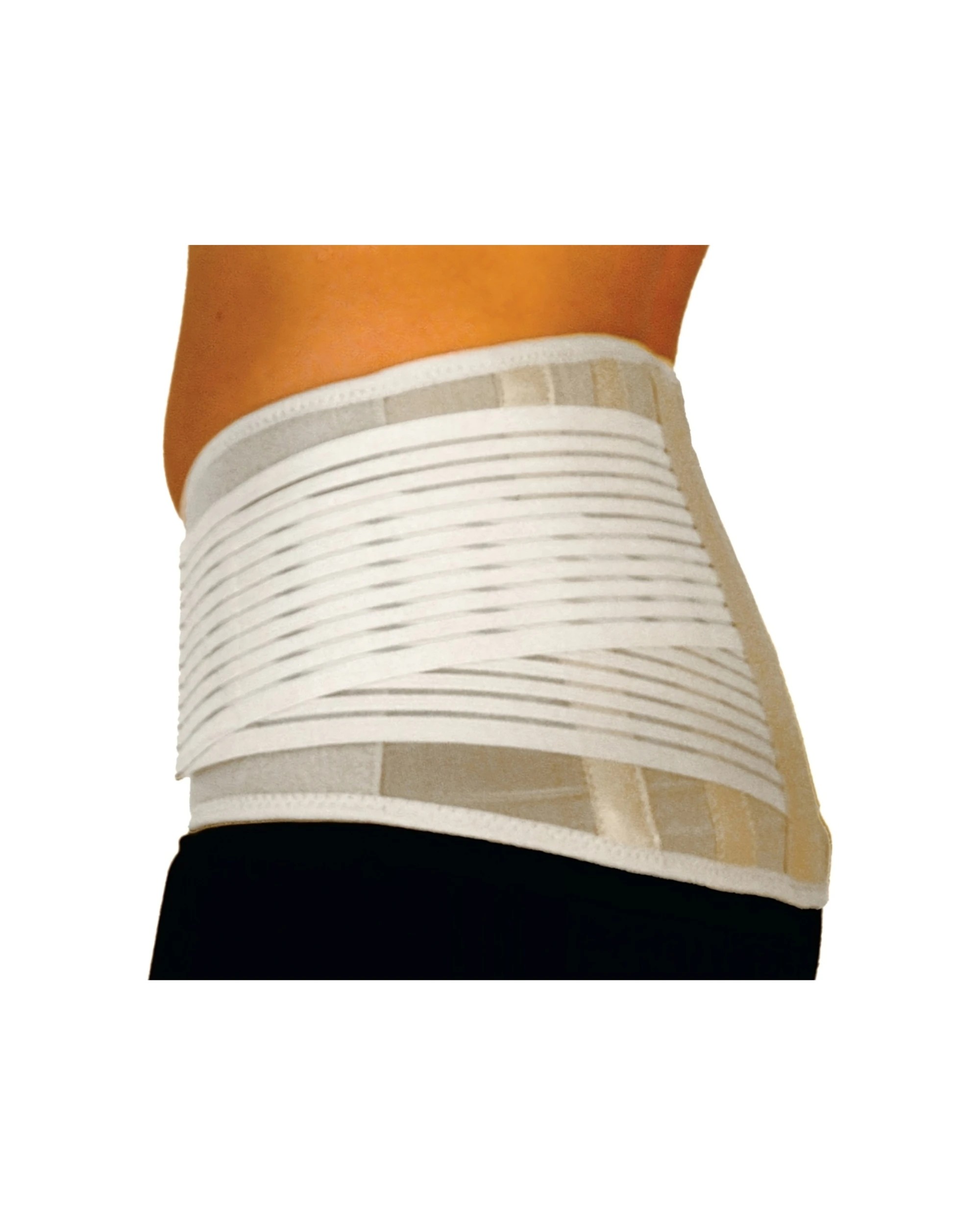3 Bodyassist Sacro Cynch Elastic Back Support Dual Layer Straps Medium - Beige, 3 of 3