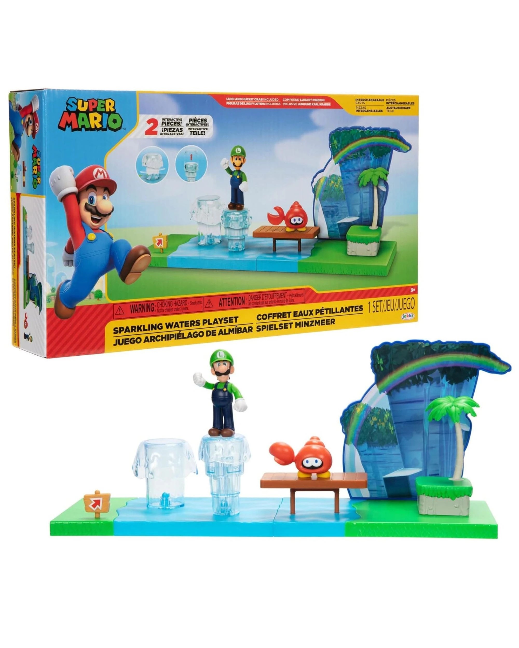 1 Super Mario 2.5 inch Sparkling Waters Playset, 1 of 9