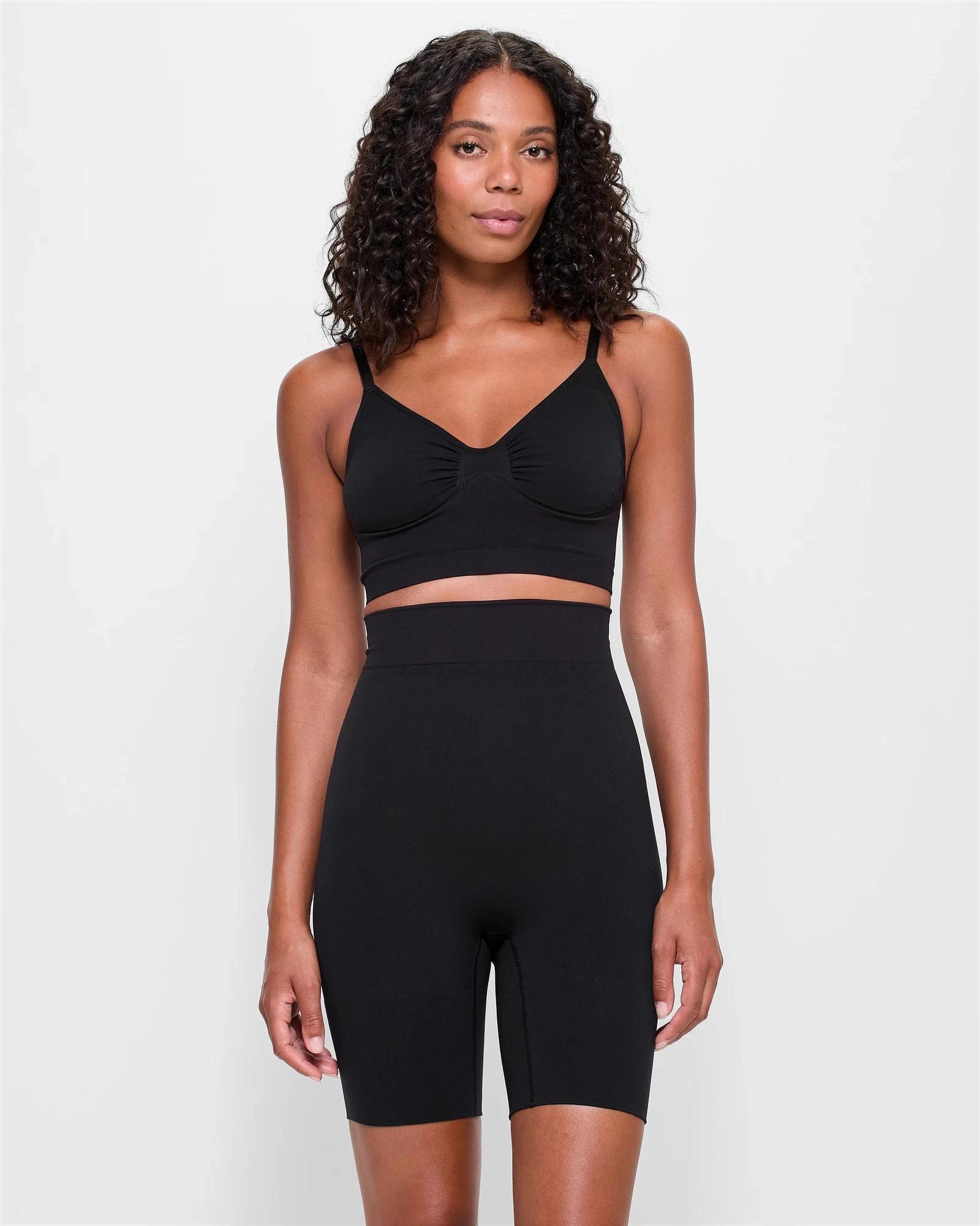 2 Target Seamless Sculpt Crop Top - Shapewear BLACK, 2 of 5