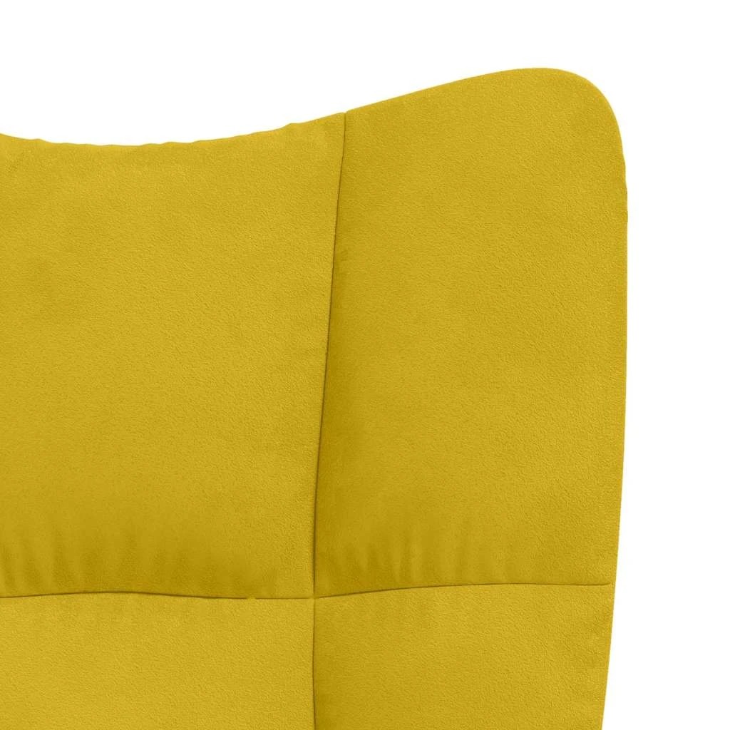 9 vidaXL Relaxing chair Footrest - Yellow, 9 of 9