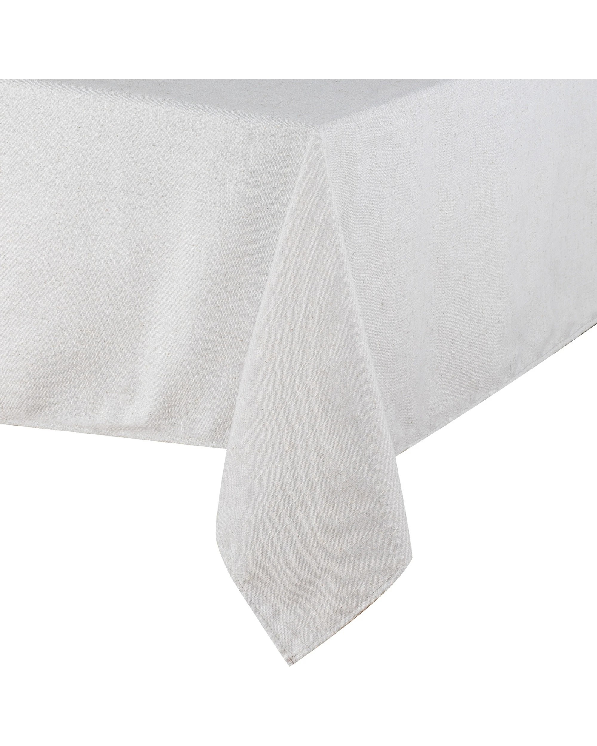 1 Ladelle Seno Rectangular Tablecloth Cover 150x300cm - White, 1 of 3