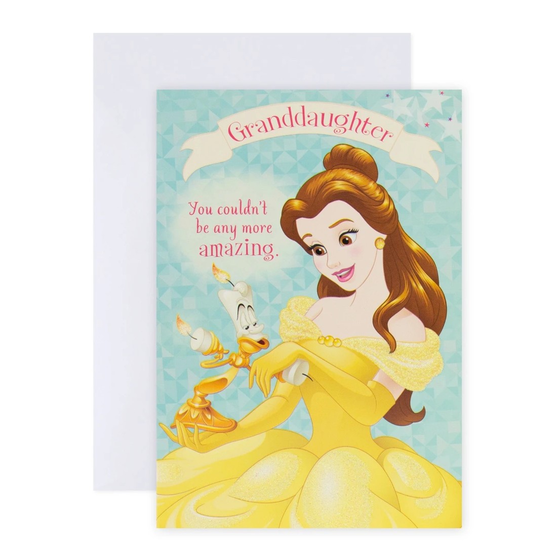 1 Connections from Hallmark Disney Princess Birthday Card For Granddaughter - Belle and Lumiere, 1 of 3