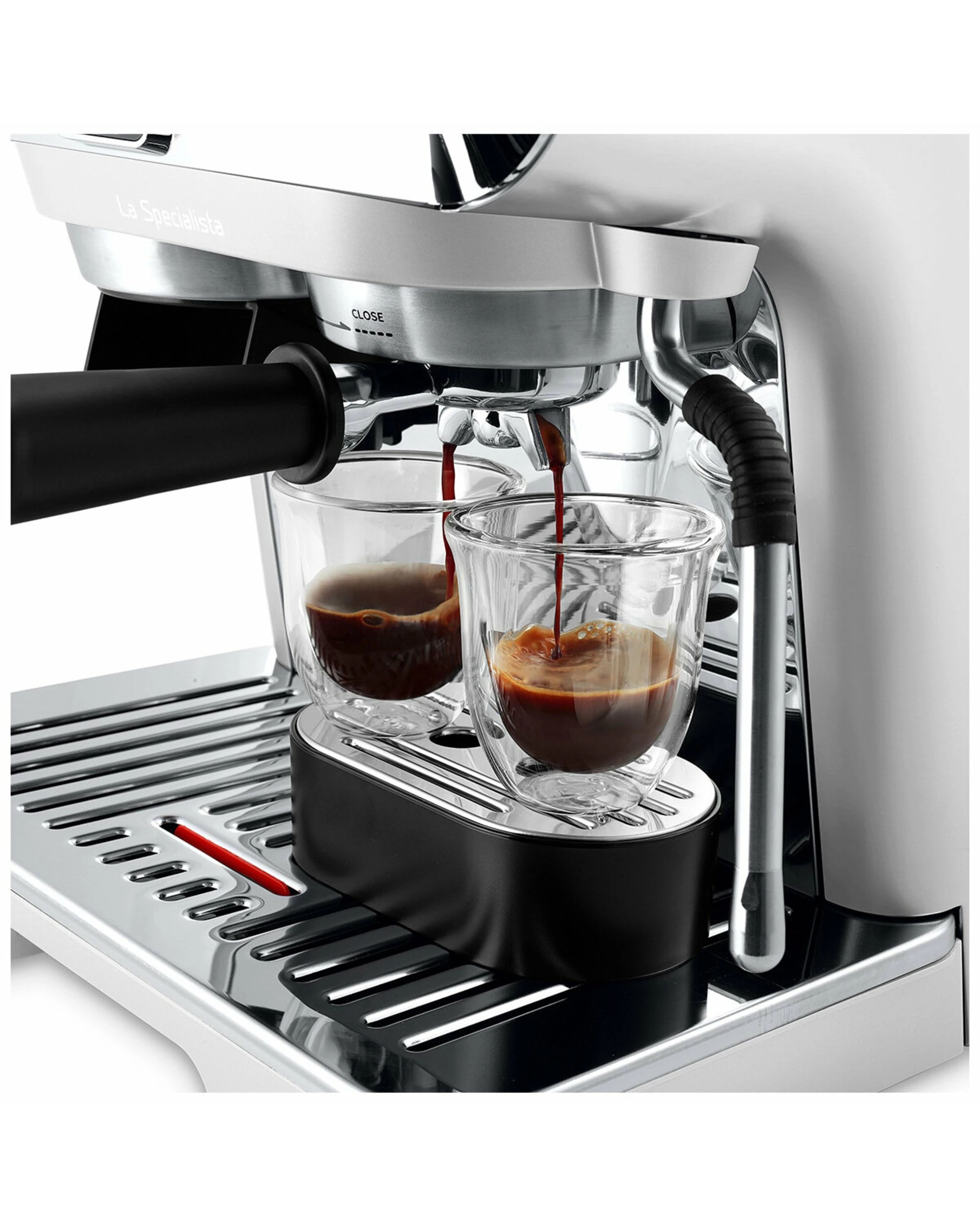 4 De'Longhi La Specialista Arte Evo with Cold Brew Manual Espresso Coffee Machine White, 4 of 5