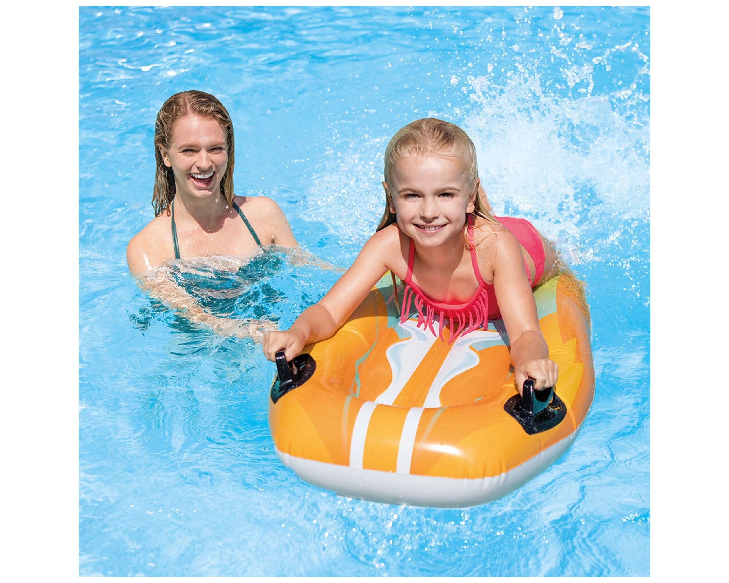6 Intex Joy Rider Assorted Joy Rider Float Kids Pool Float 1.12m Inflatable - Assorted, 6 of 7