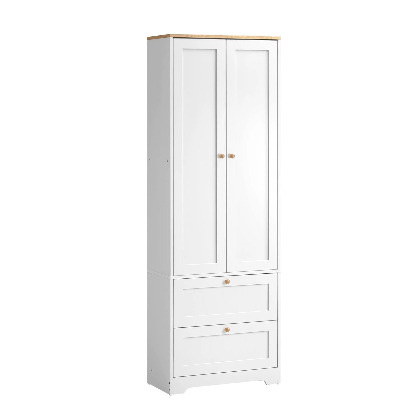 8 Oikiture 2x Buffet Sideboard Storage Cabinet Kitchen Cupboard Wardrobe - White, 8 of 10