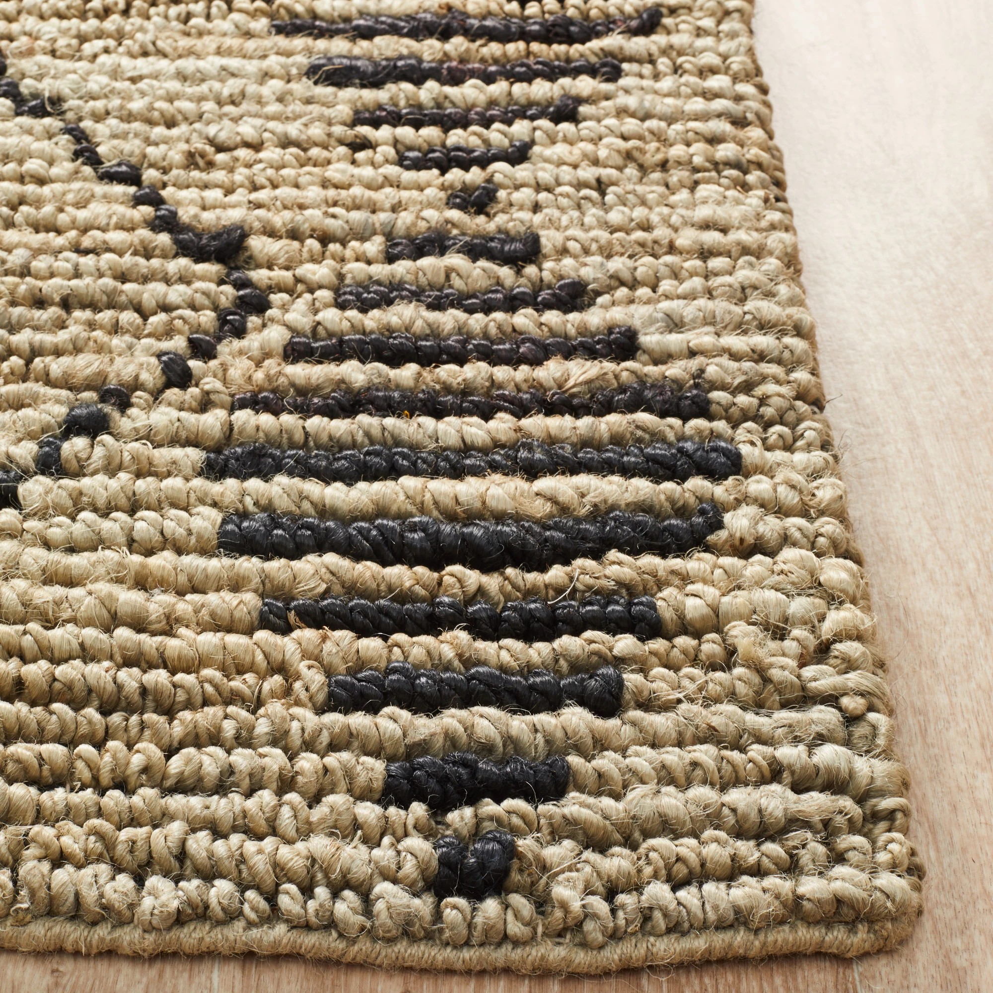 4 Common Ground Rugs Zanzibar 25 280x190cm - Large Jute Rug - Natural, 4 of 7