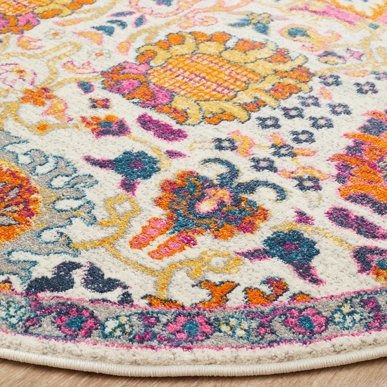 Common Ground Rugs Atlas 206 240x240cm - Large Round Pet Friendly Rug ...