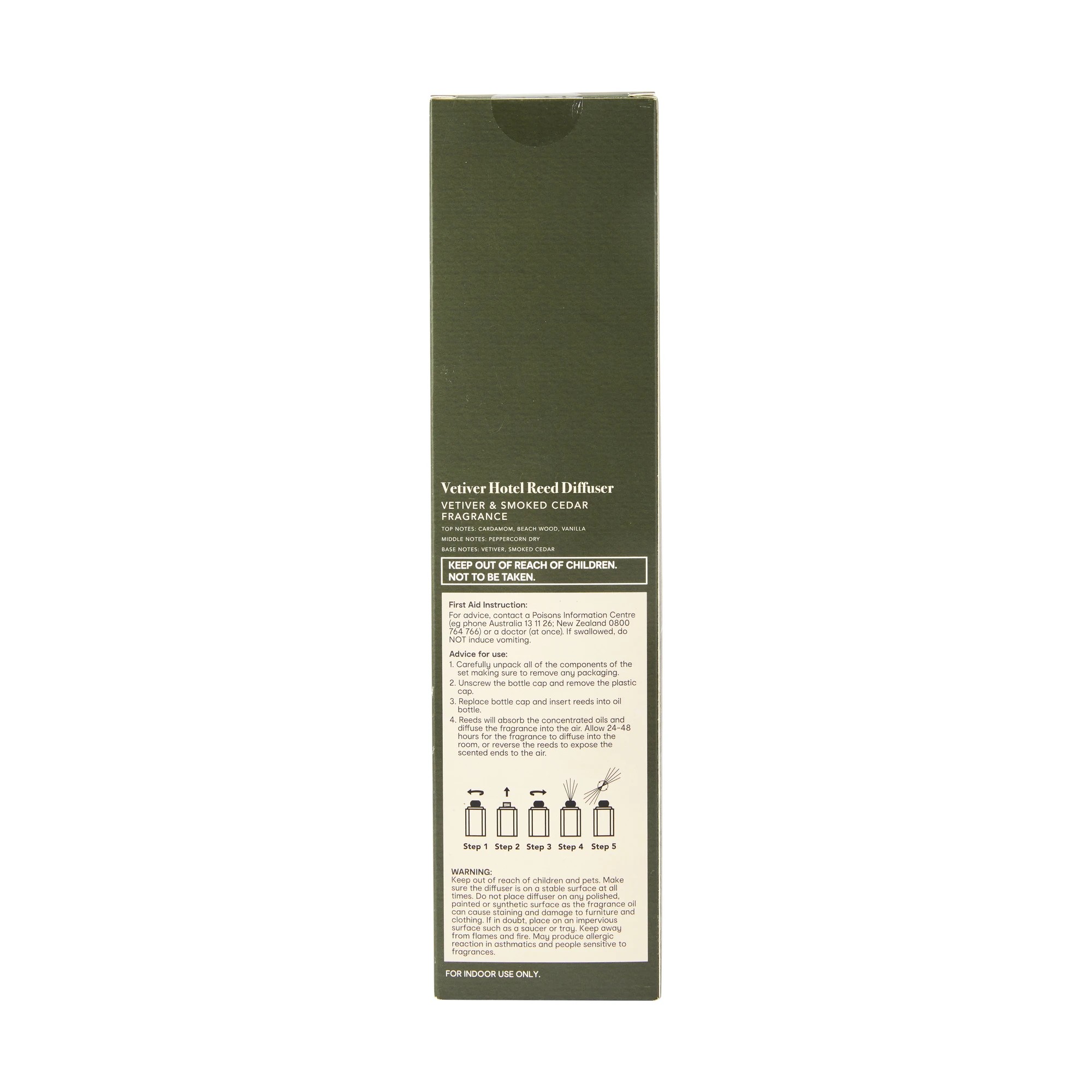 6 Vetiver Hotel Reed Diffuser 150ml, 6 of 6