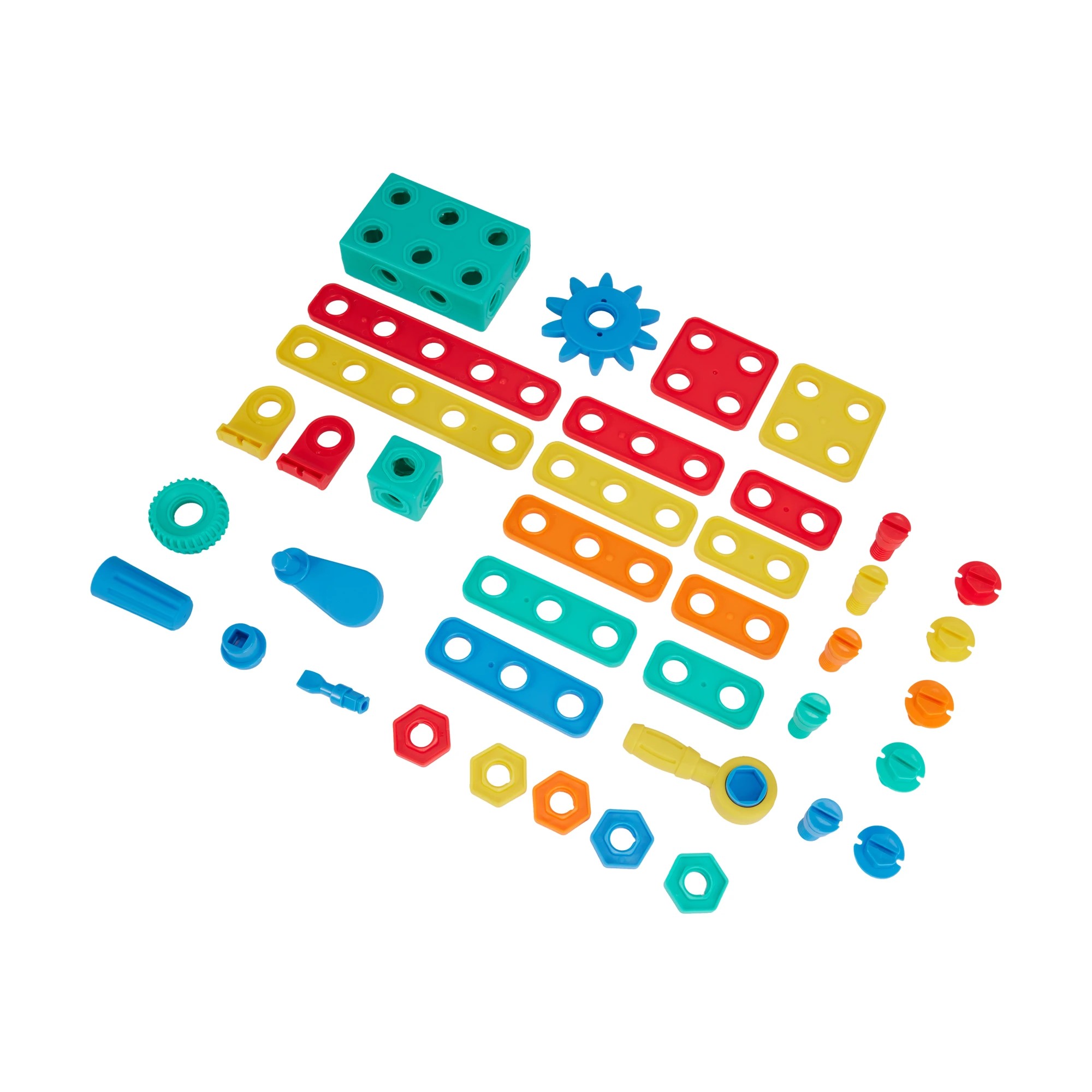 4 120 Piece Play & Learn Construction Blocks Set, 4 of 10