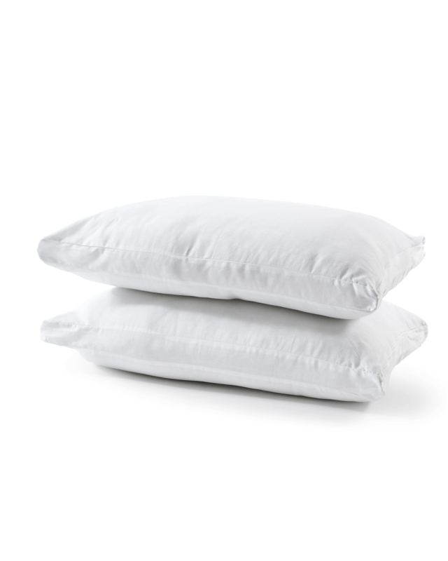 2 Pack Cotton Rich Cover Pillows - High Profile, W