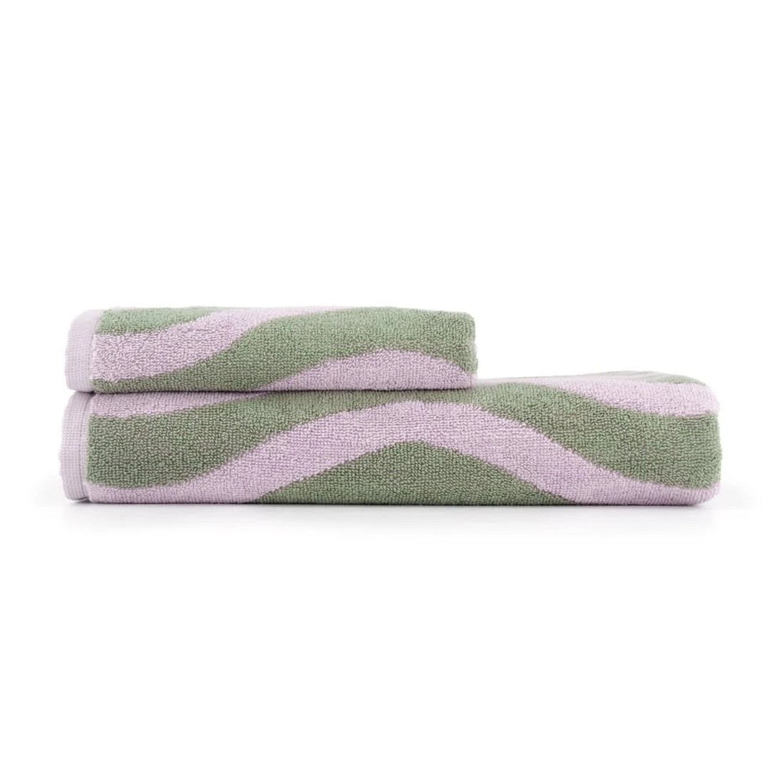 6 Lilac Wave Cotton Hand Towel, 6 of 6