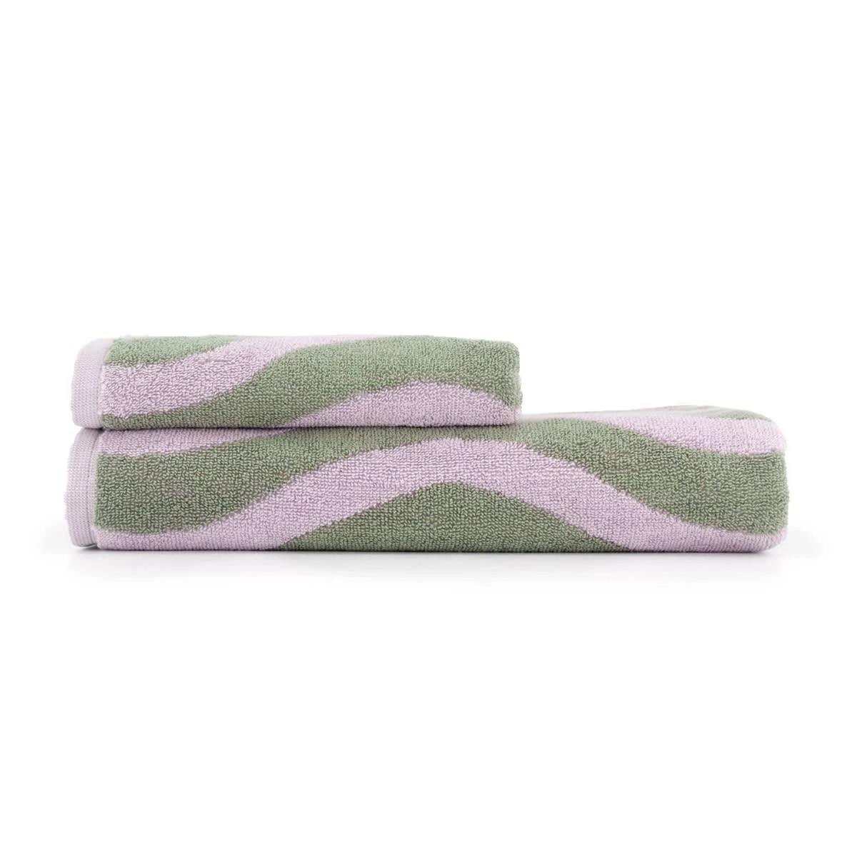 6 Lilac Wave Cotton Hand Towel, 6 of 6