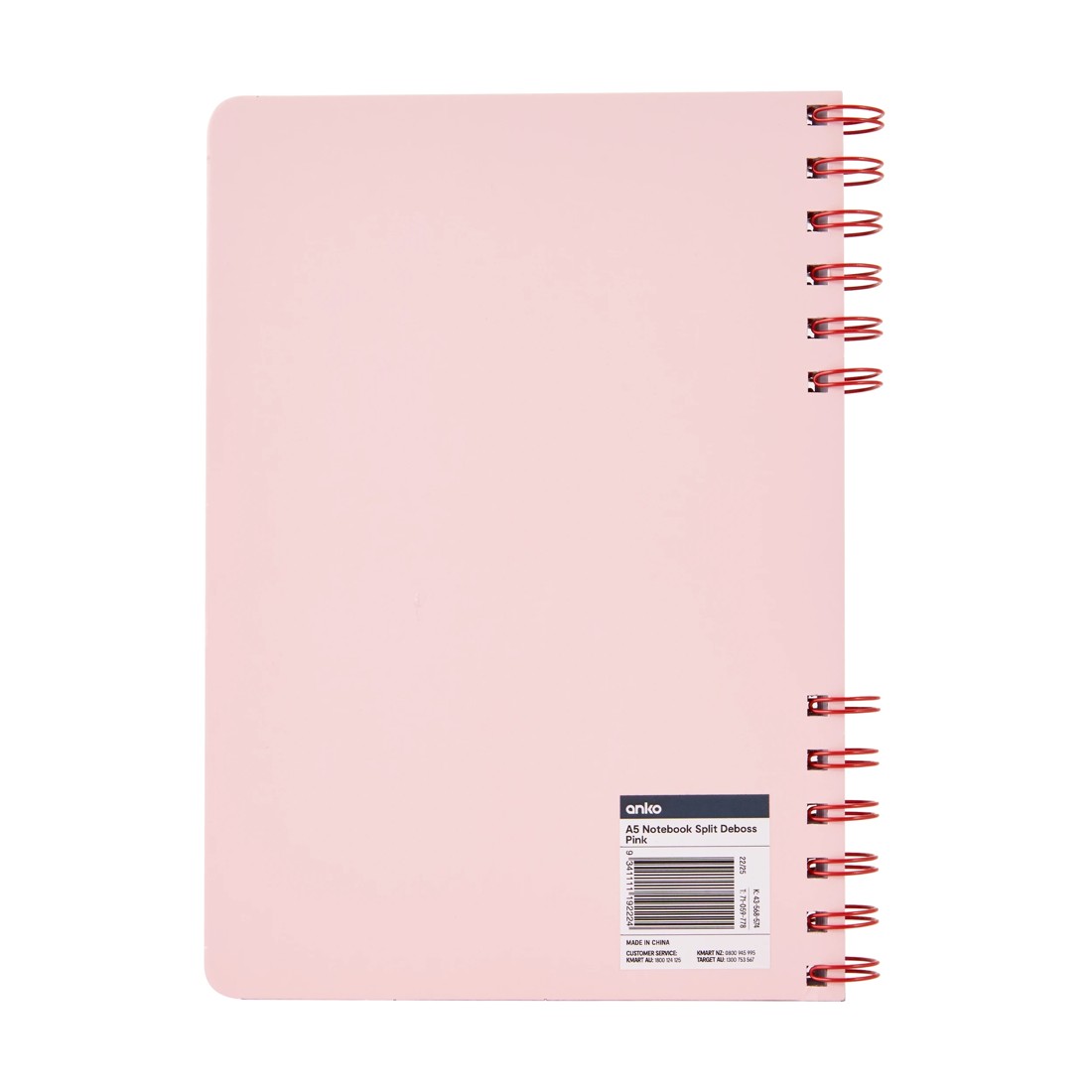 4 A5 Notebook Split Deboss - Pink, 4 of 4