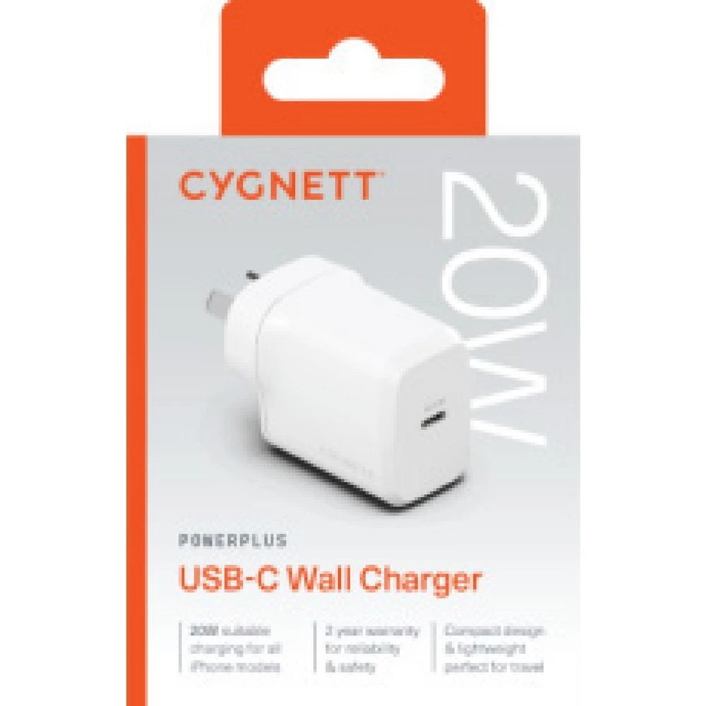 2 Cygnett PowerPlus 20W USB-C Wall Charger White, 2 of 3