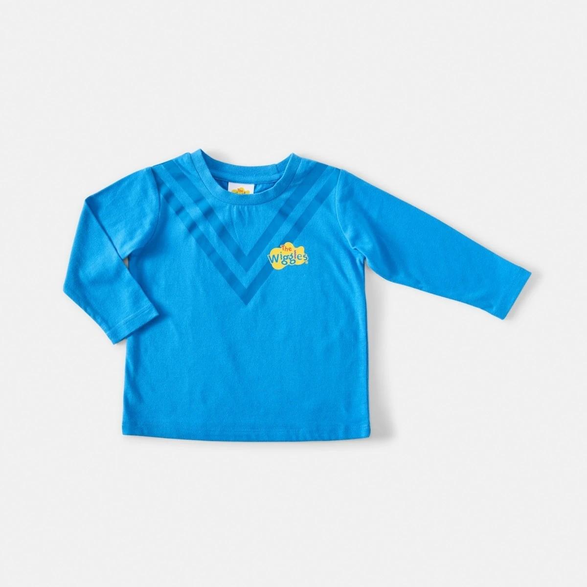1 Wiggles License Dress Up Skivvy Top Blue Wig, 1 of 3