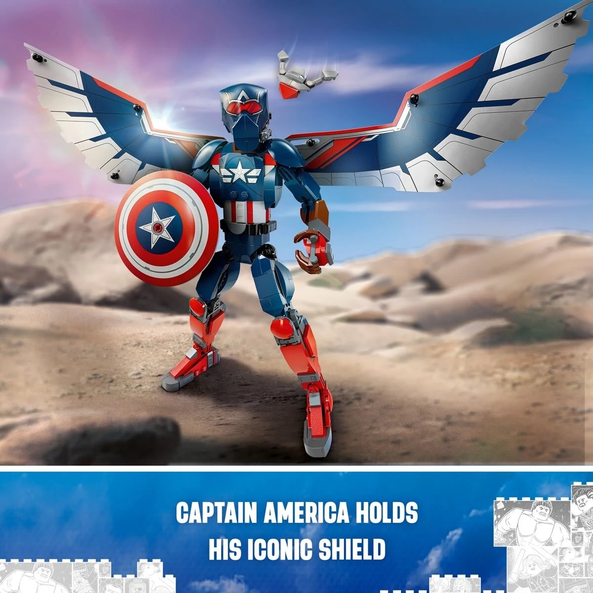 7 LEGO Marvel New Captain America Construction Figure 76296, 7 of 10