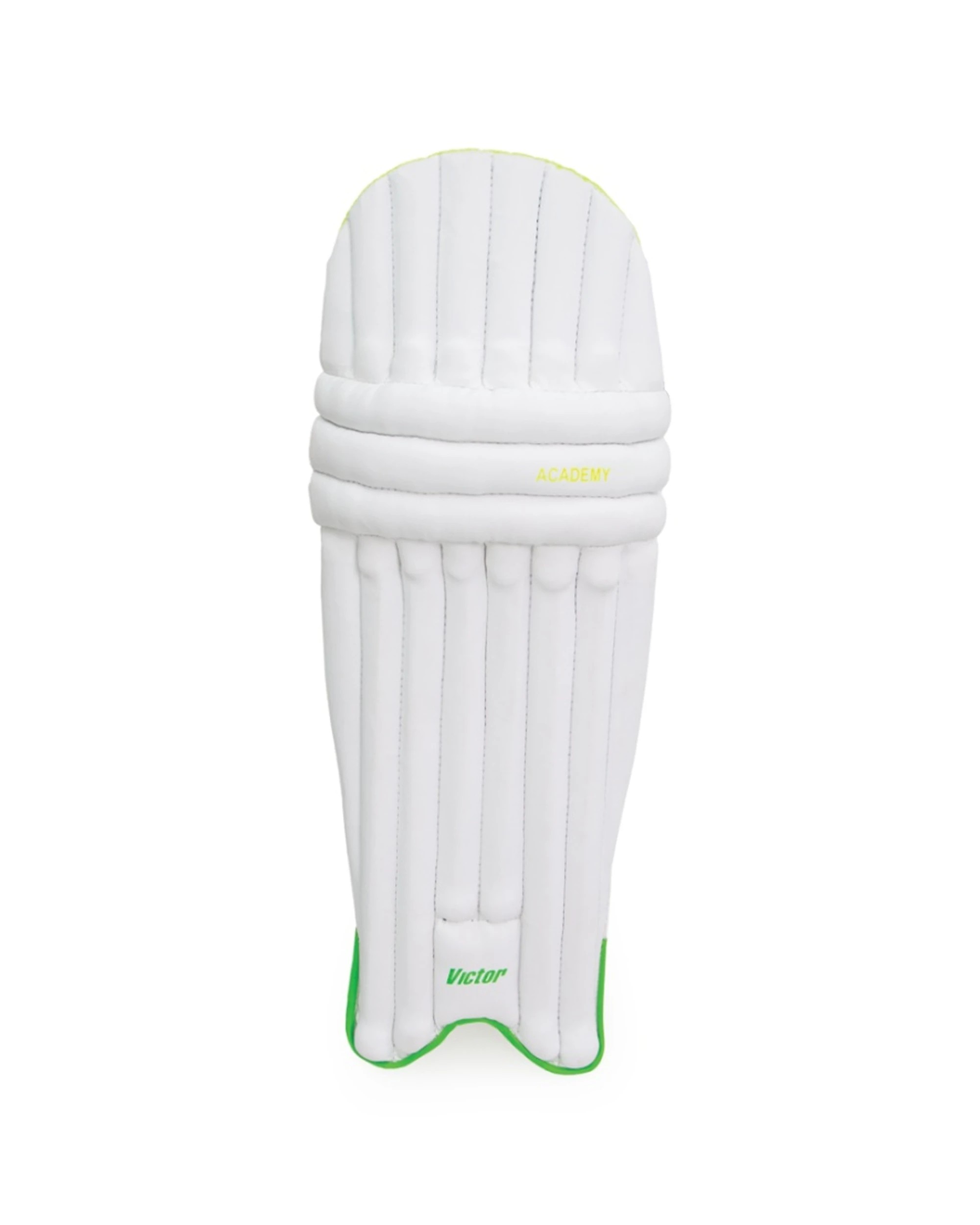 1 Victor Sports Cricket Batting Pads Academy Kapok Protection Junior - White, 1 of 3